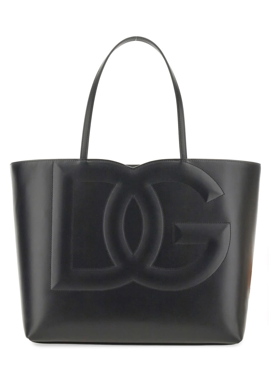 Dolce & Gabbana Medium Shopping Bag In Black