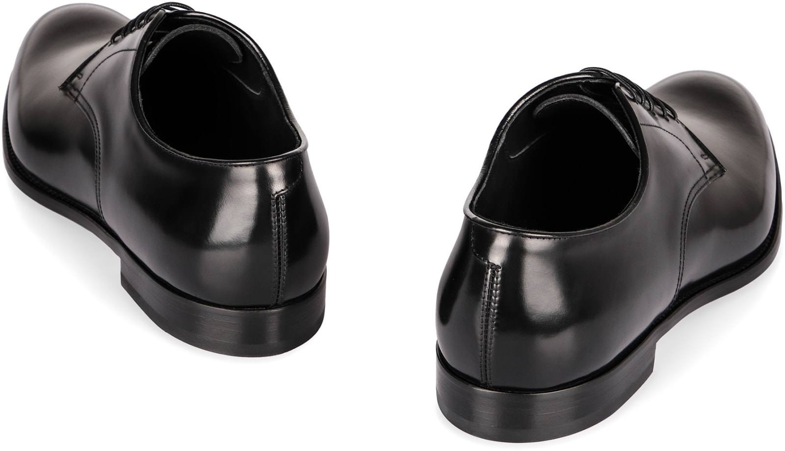 Doucal's Smooth Leather Lace-up Shoes In Black