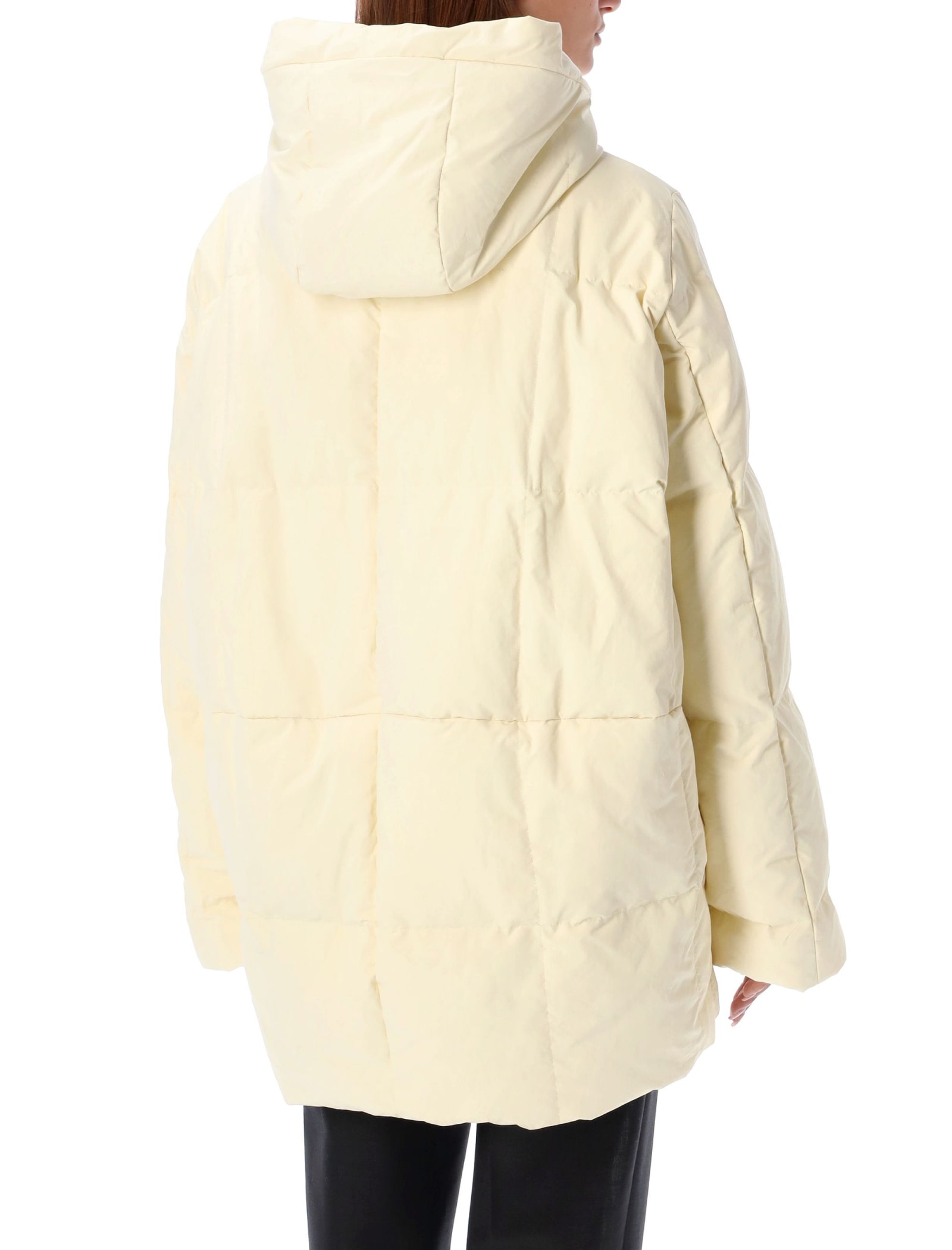 Shop Jil Sander Medium Downjacket In Light Beige