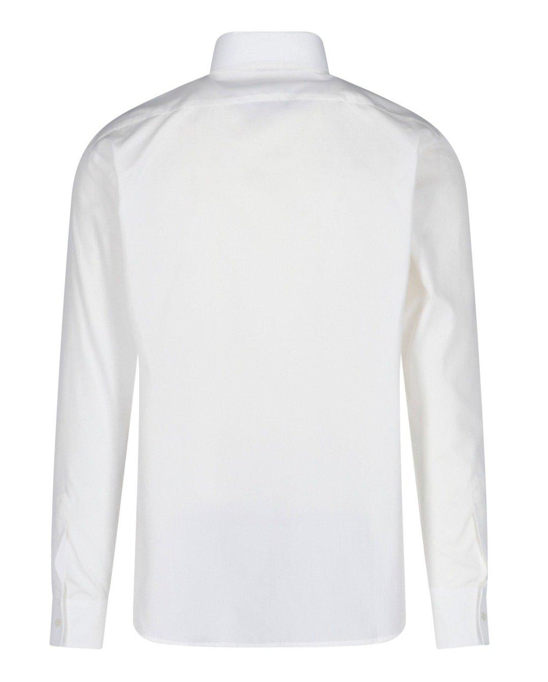 Shop Aspesi Chest Pocketed Buttoned Shirt In White