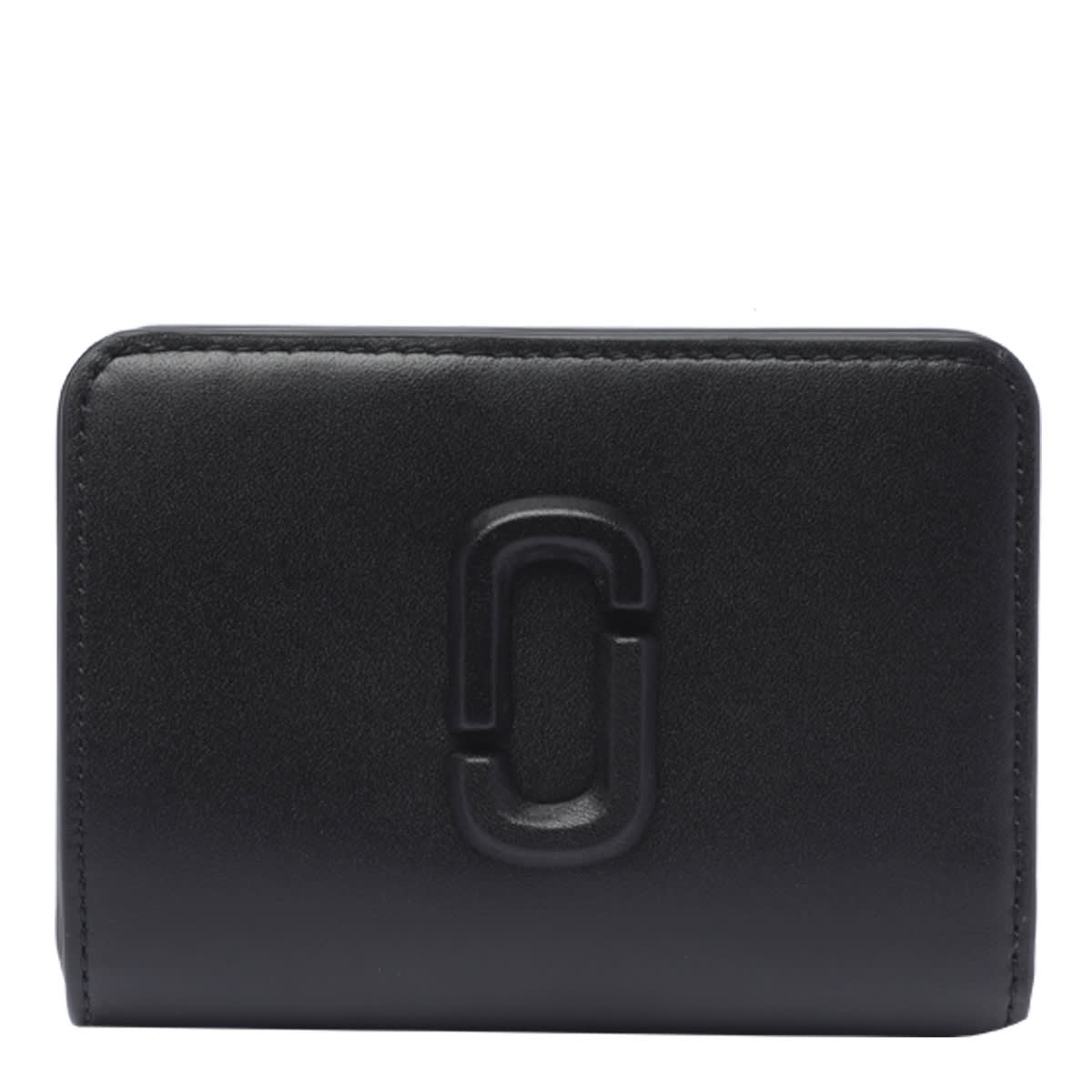 Shop Marc Jacobs The Mini Compact Wallet In Black