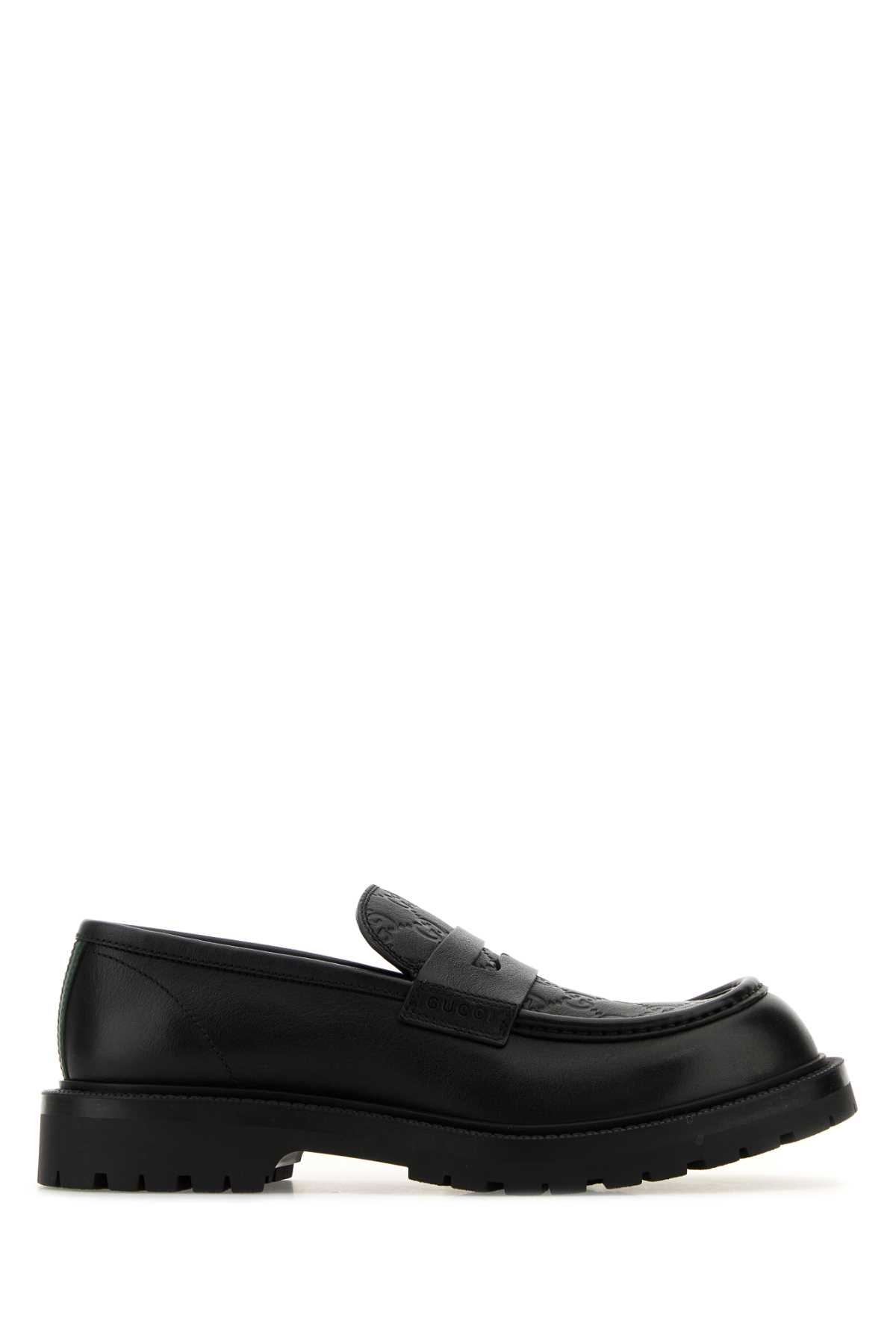 Black Leather Loafers