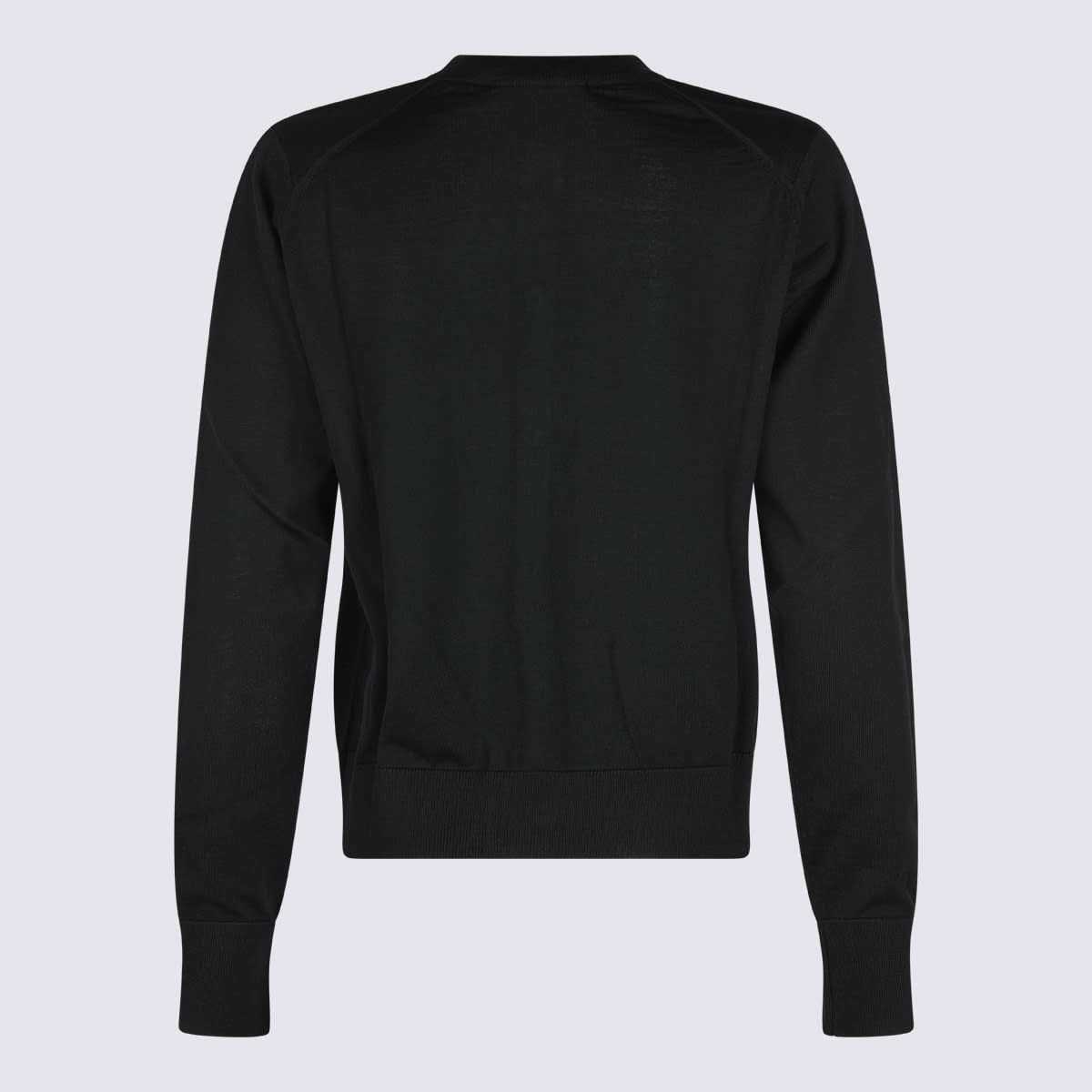 MAISON KITSUNÉ BLACK COTTON KNITWEAR