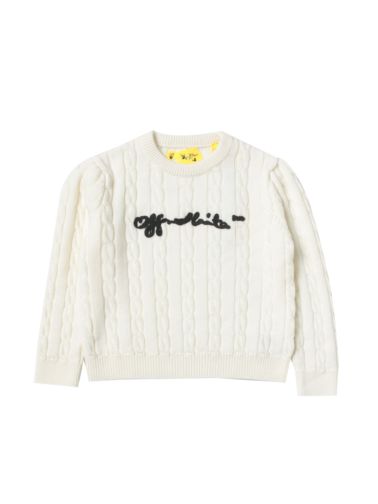 Off-White Cable Wool Sweater