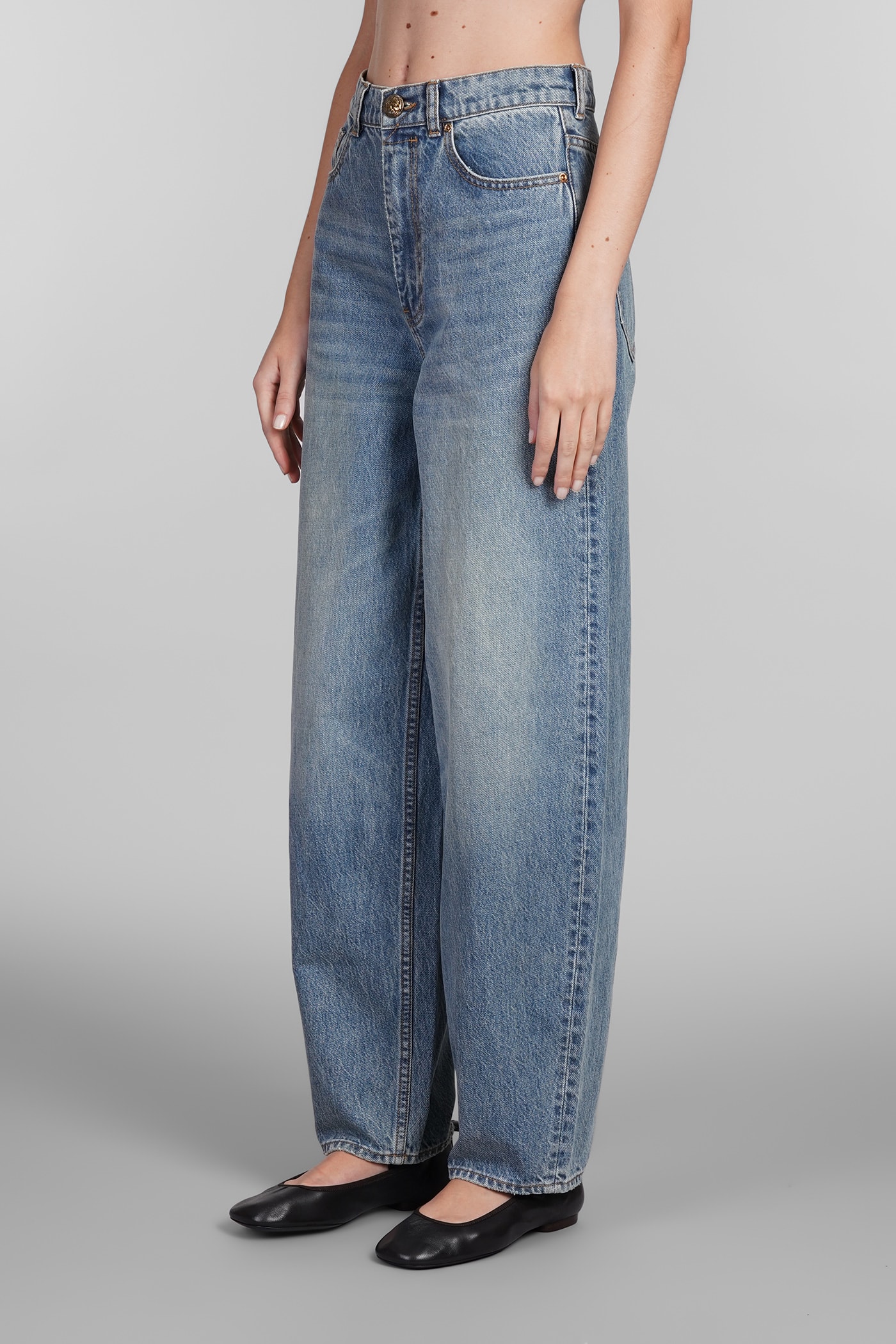 Shop Zimmermann Jeans In Blue Cotton