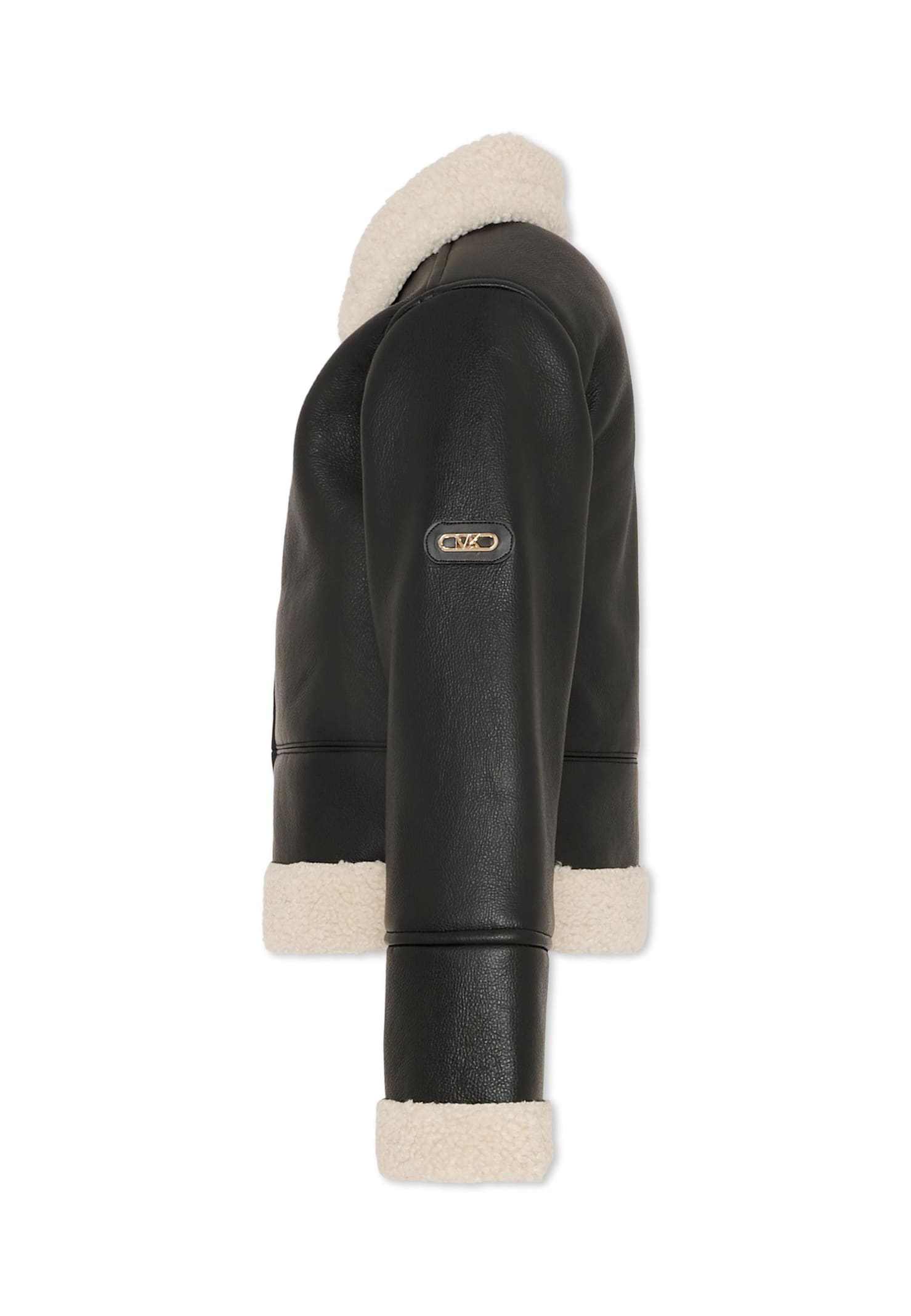 Michael Kors Brown Faux Fur Coat For Girl With Logo In Brown