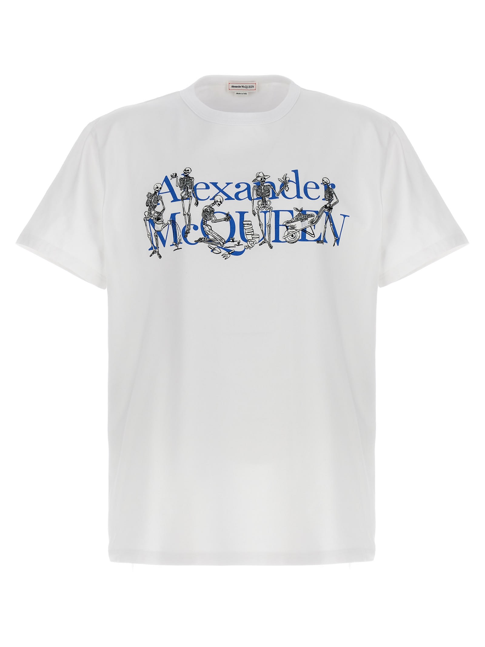 ALEXANDER MCQUEEN LOGO EMBROIDERED T-SHIRT