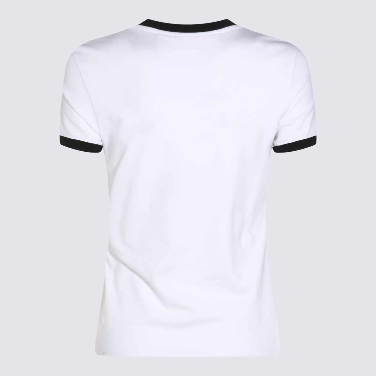 Shop Givenchy White And Black Cotton T-shirt