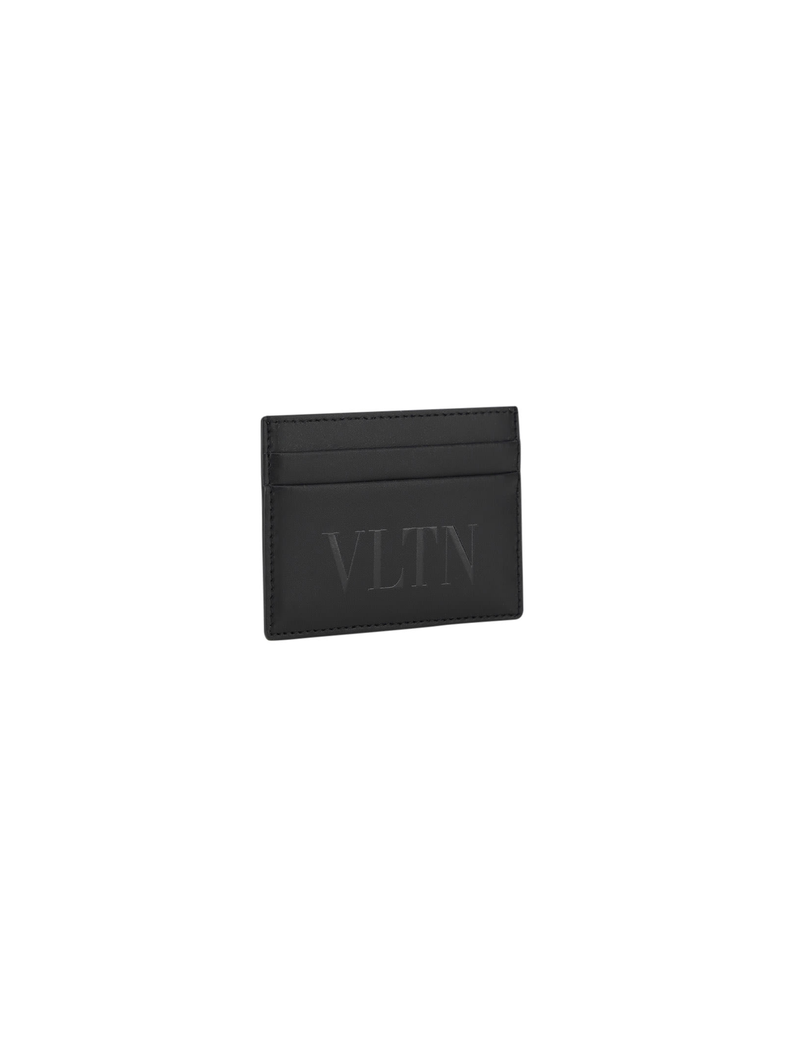 Shop Valentino Vltn Card Case In Black