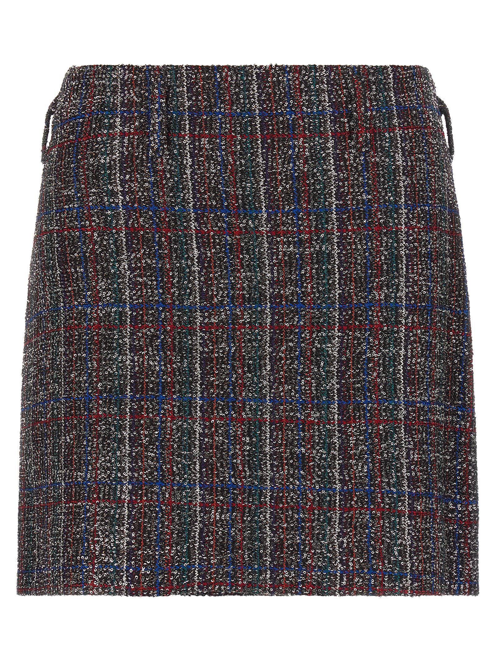 Missoni High Waist Mini Skirt With Sequin Embellishment In Multi