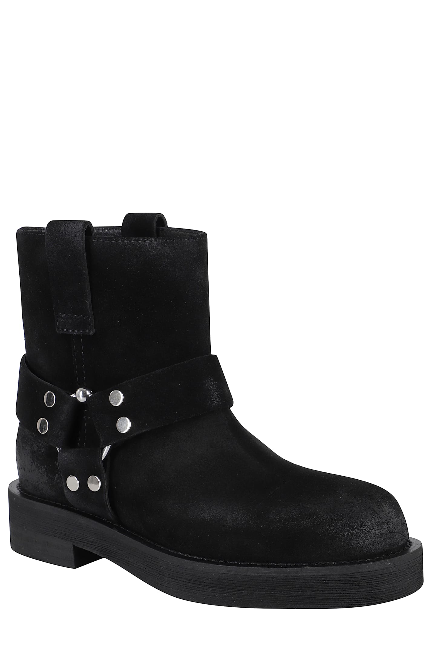 3juin Suede Calf Leather Steve Boots In Black
