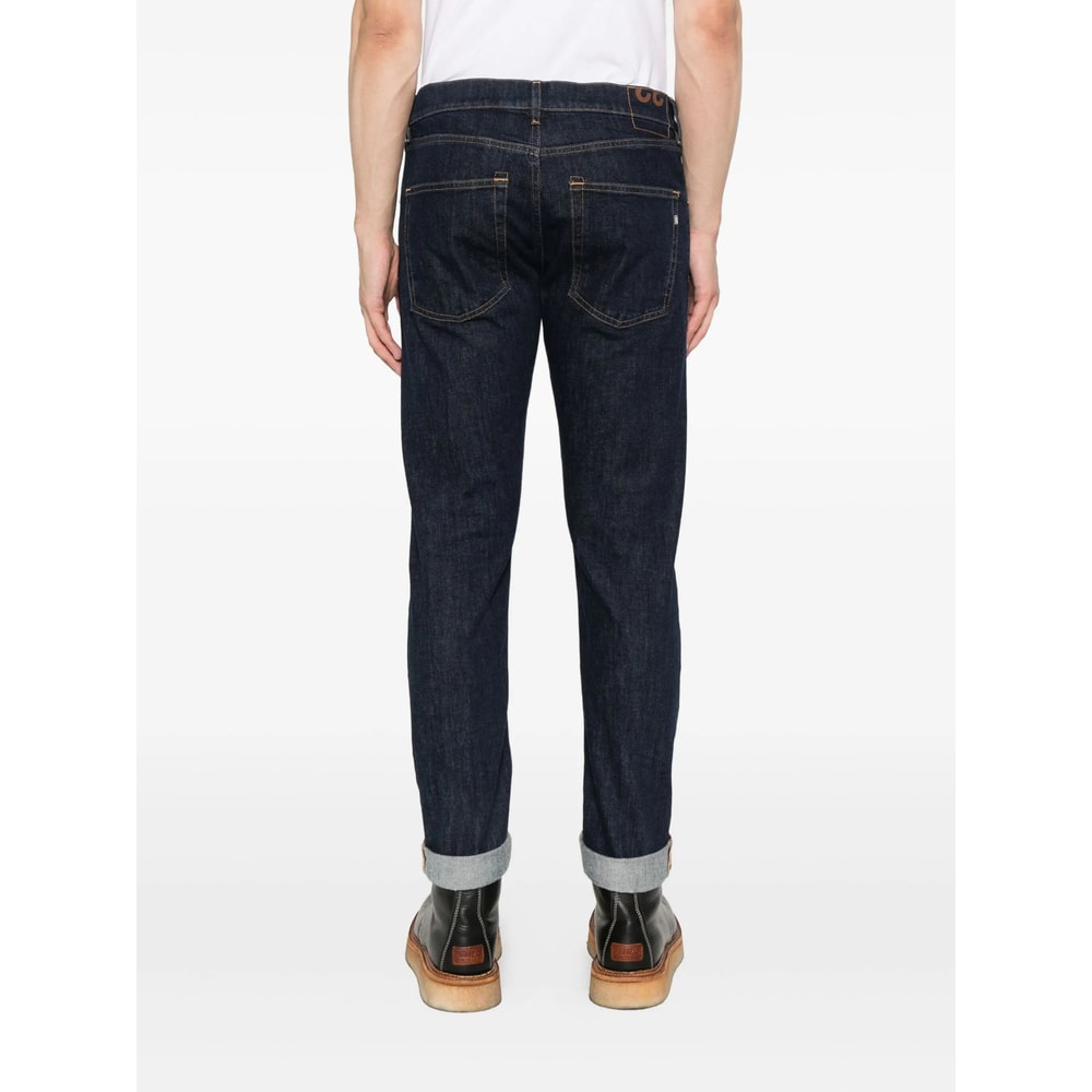 Dondup 'icon' Regular-fit Blue Jeans In Blue
