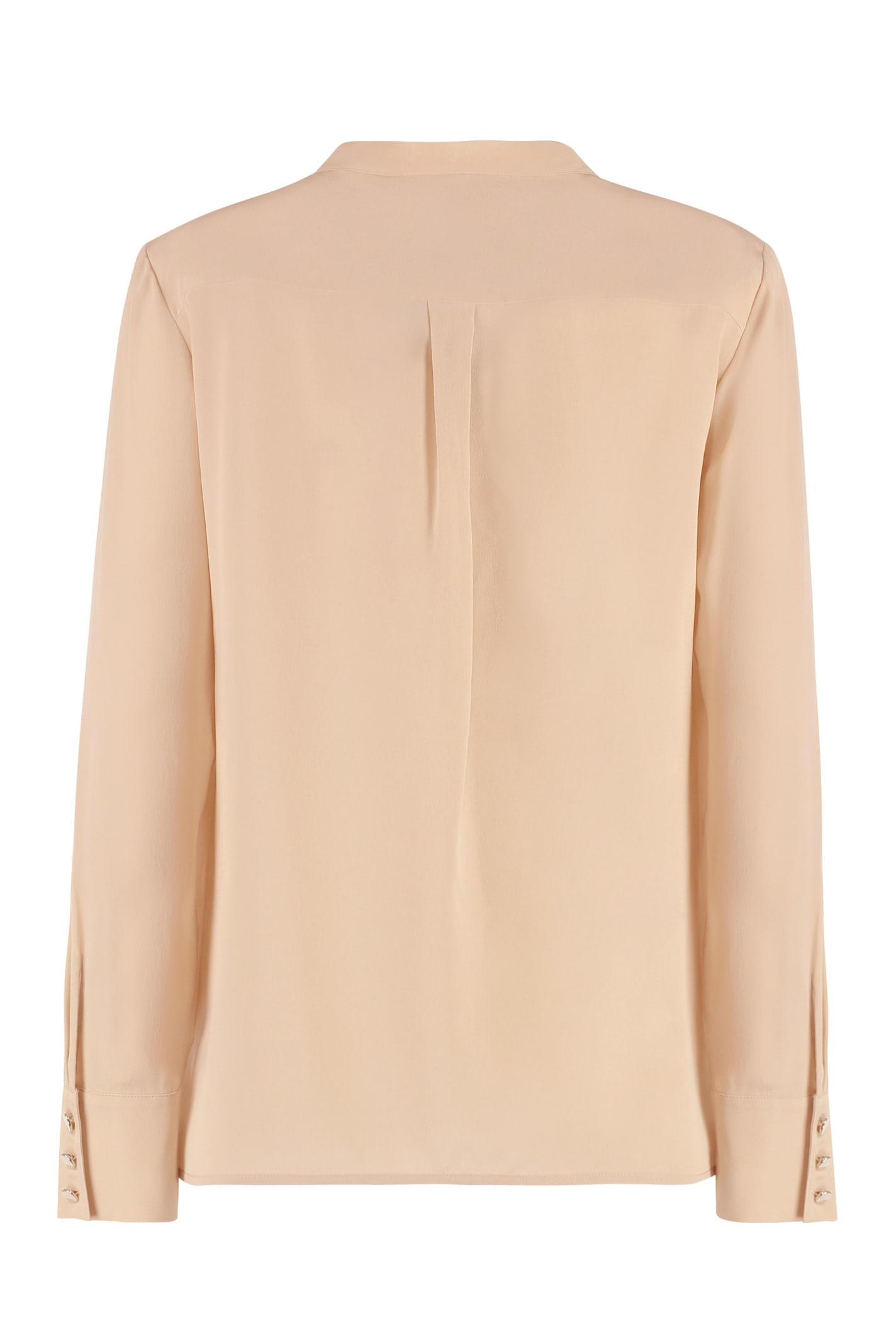 Shop Max Mara Rennes Silk Shirt In Skin