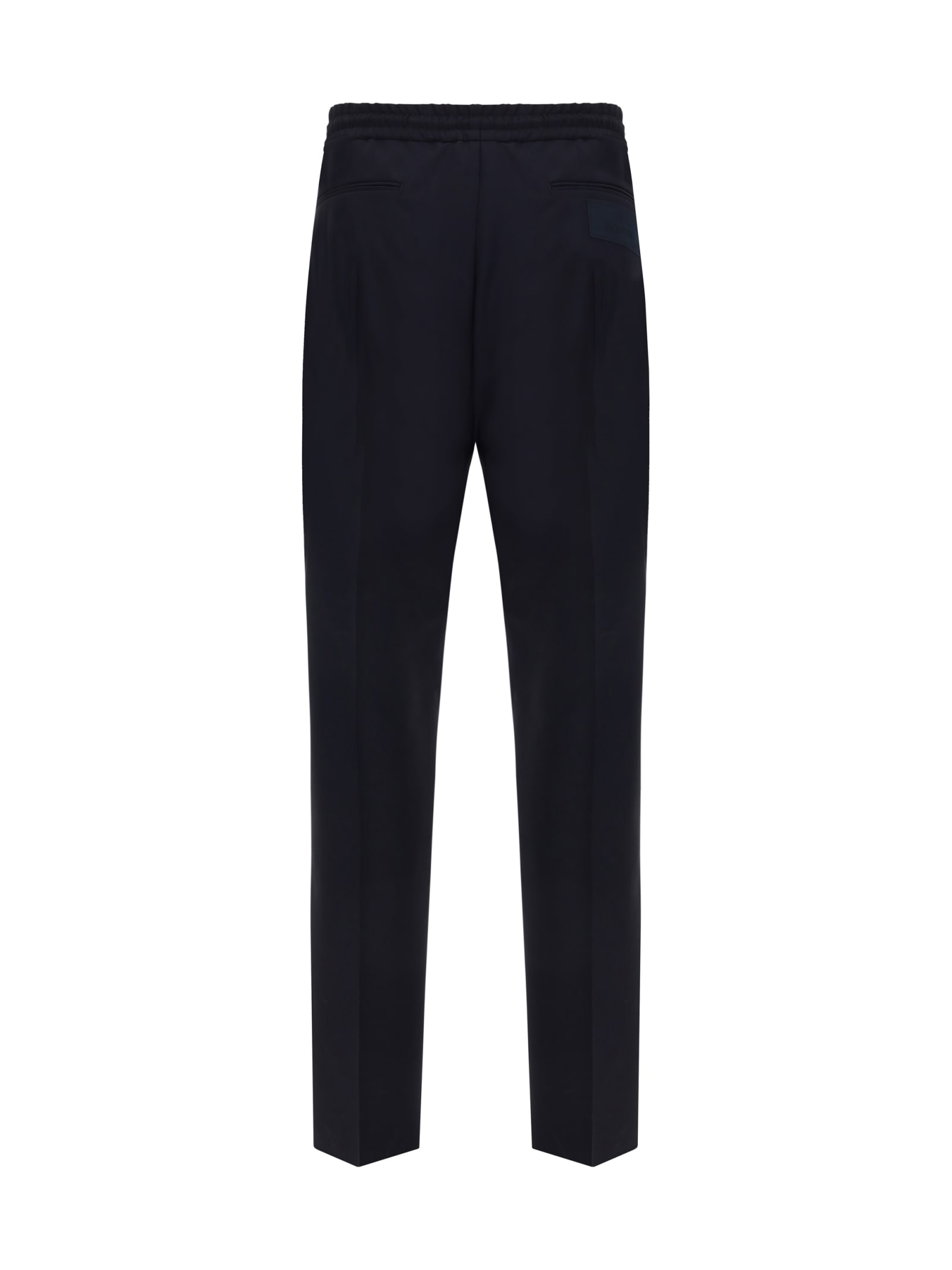 Shop Valentino Pants In Blu Scuro