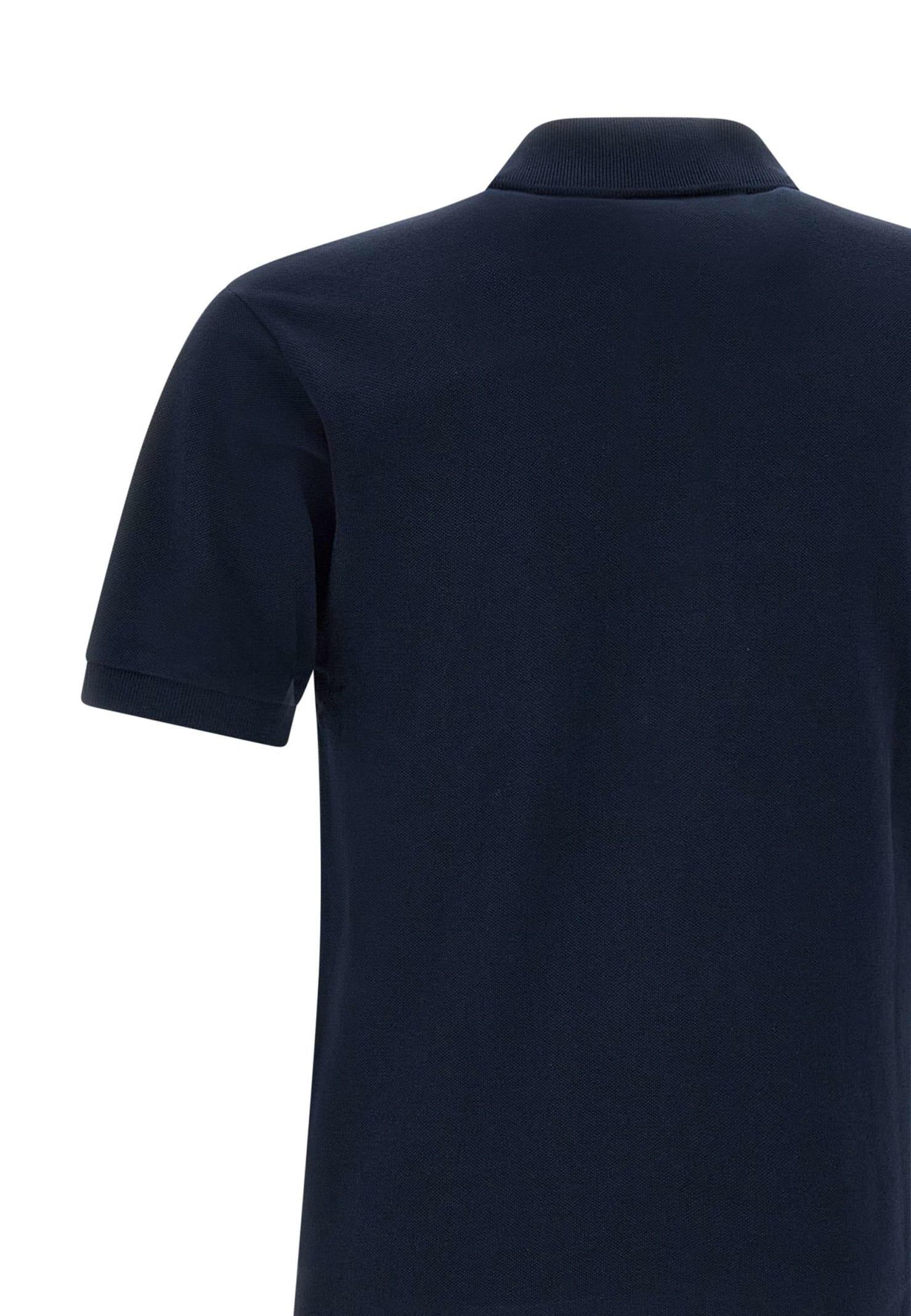 Shop Lacoste Cotton Polo Shirt In Blue