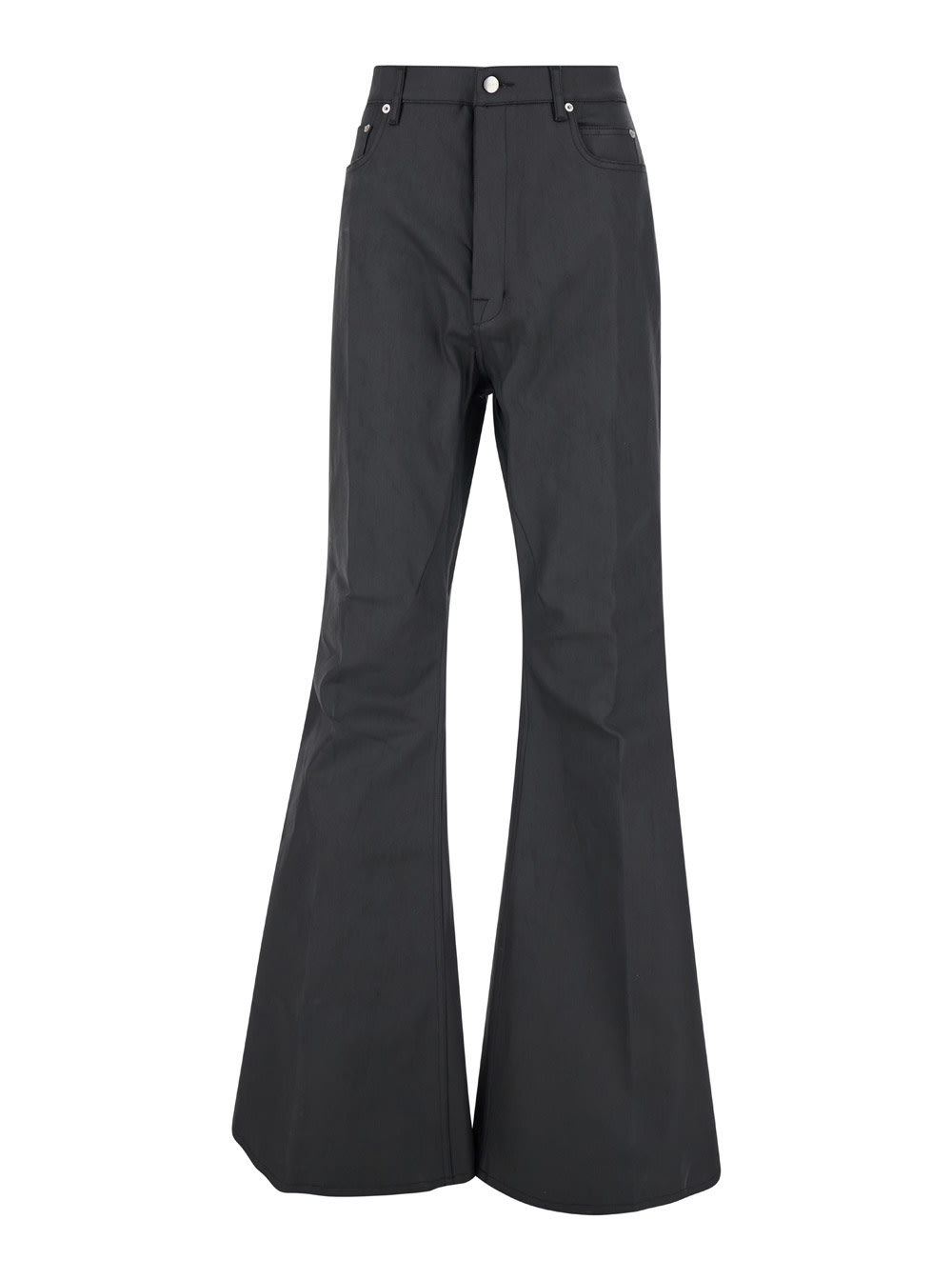 bolan Black Bootcut Pants In Stretch Cotton Man