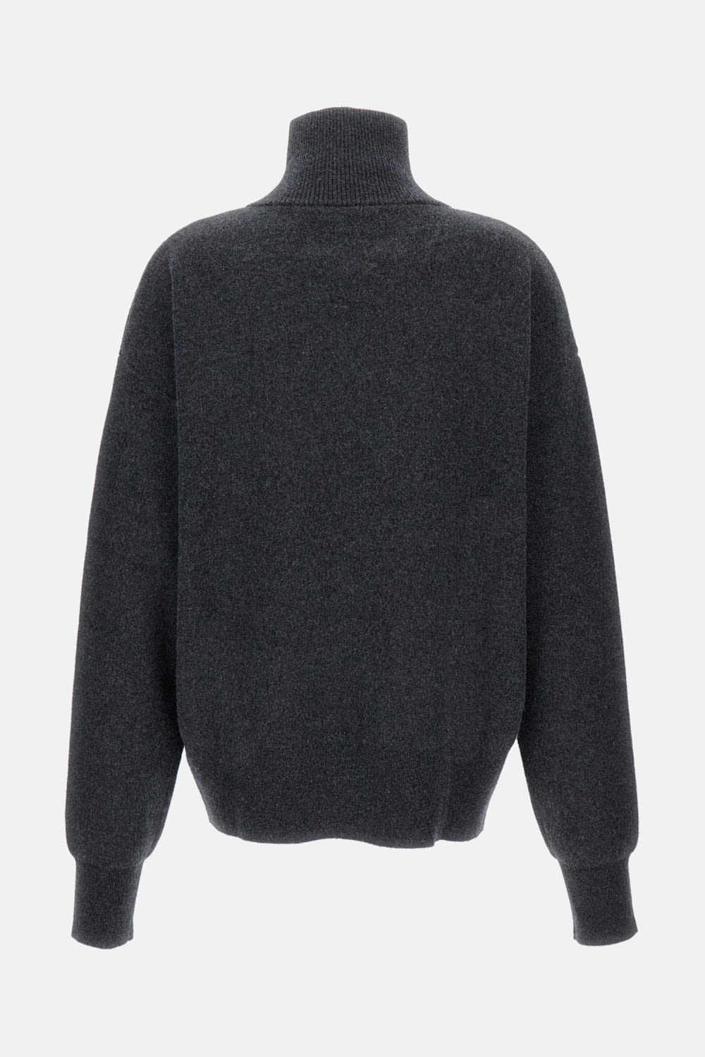 Extreme Cashmere Xtra Out High-neck Zip-front Cardigan In Gray