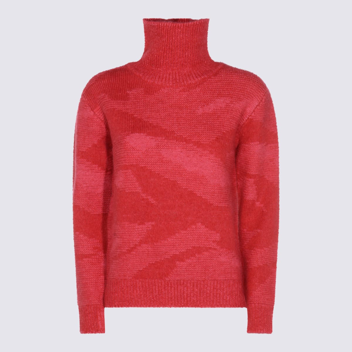 Add Roll-neck Patterned Sweater In Multi