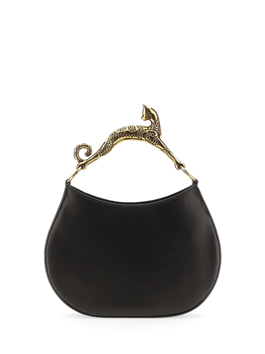 Shop Lanvin Hobo Bag Cat In Black