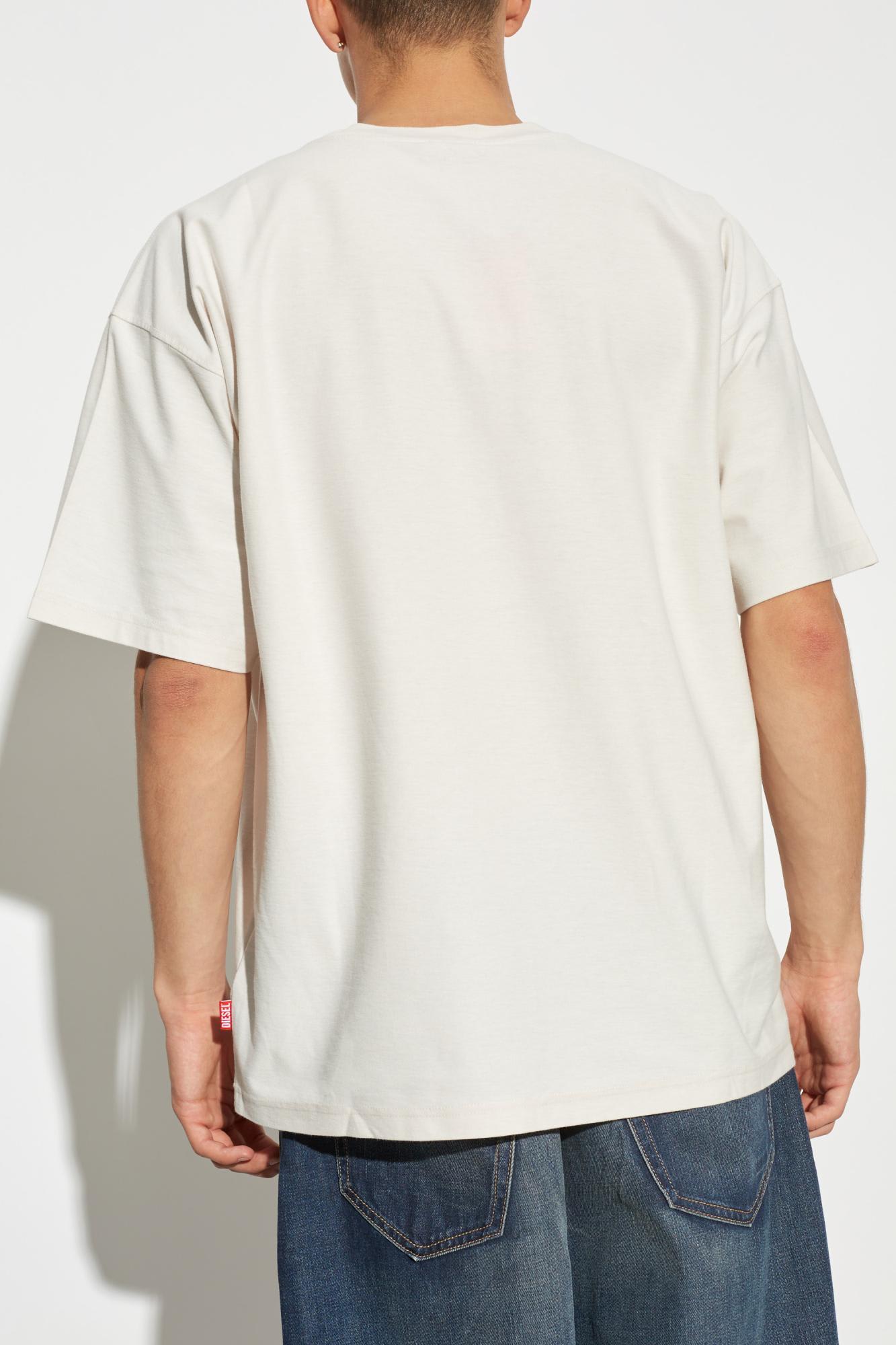 Shop Diesel T-shirt T-boxt-s4 In White