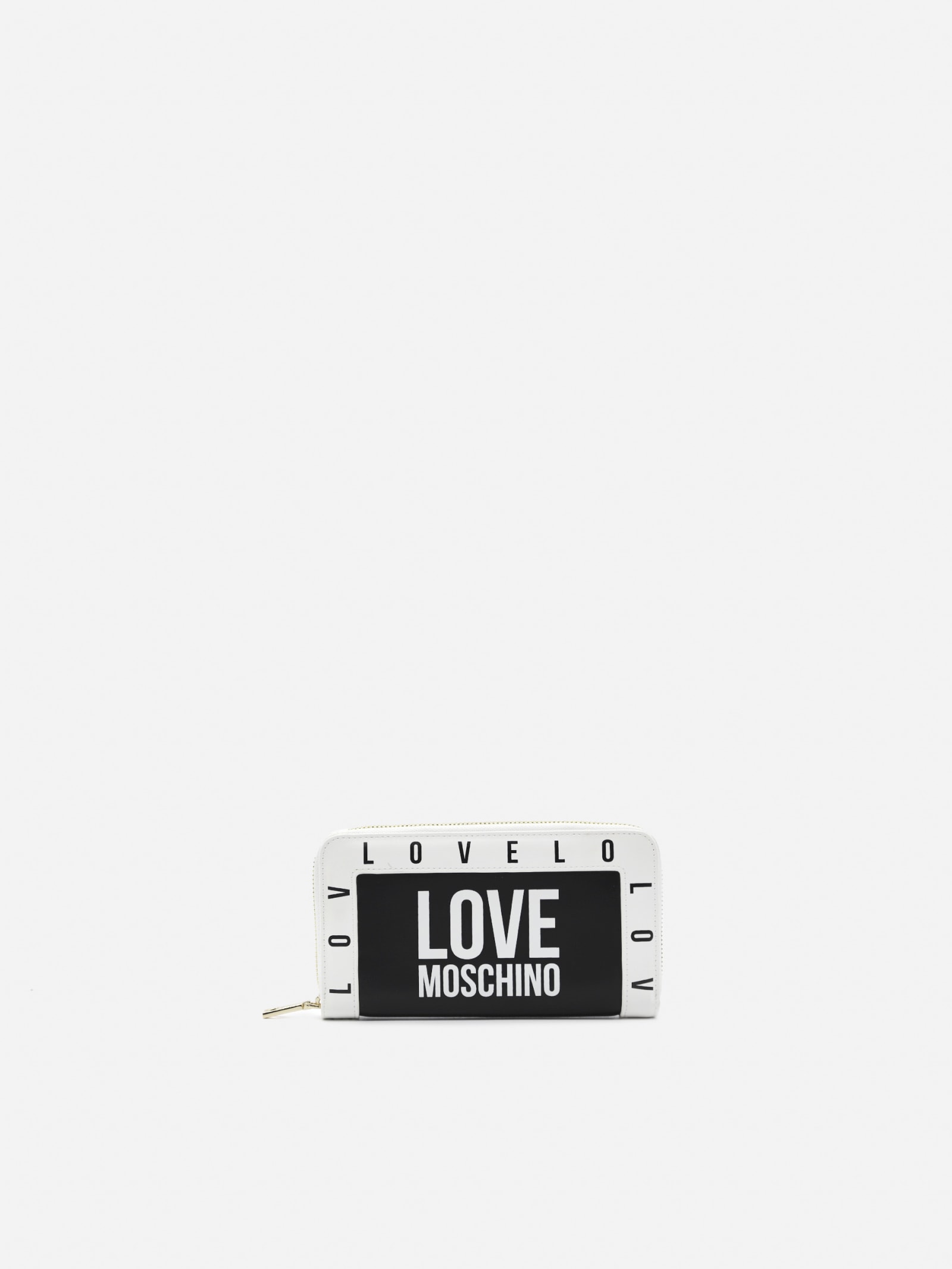 Love Moschino Continental Wallet With All-over Contrasting Logo Print
