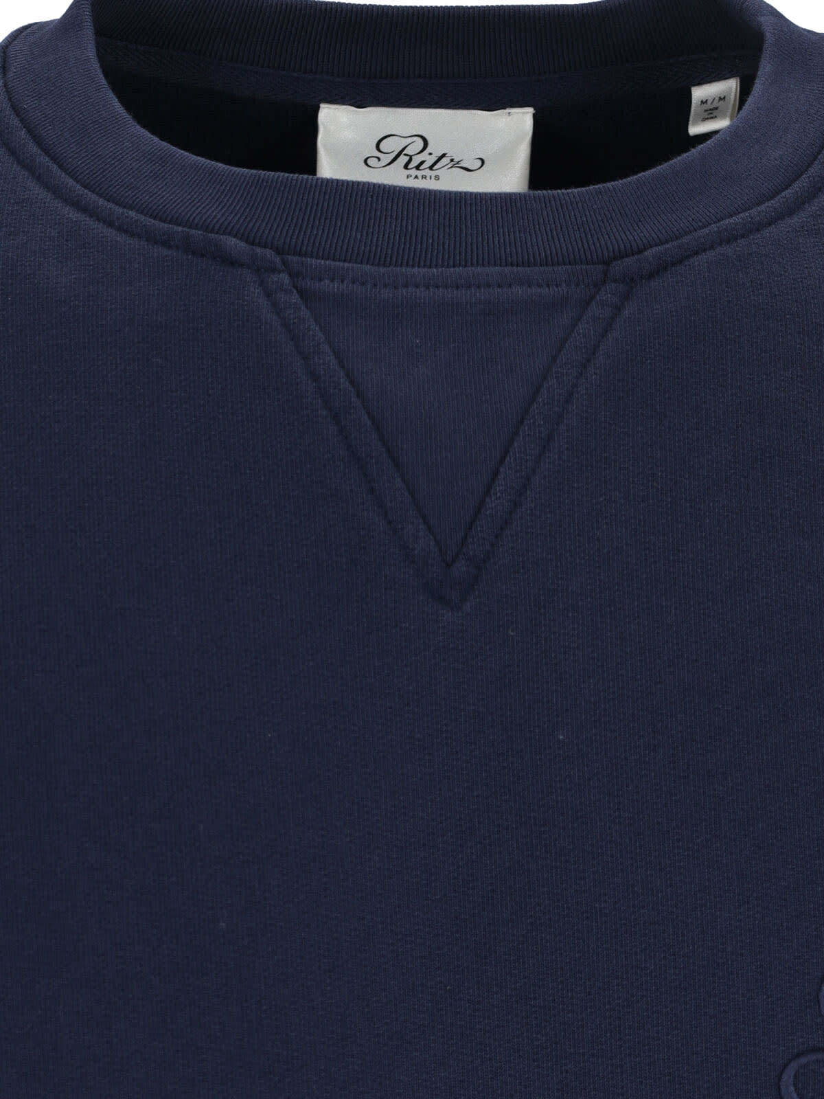 Frame Ritz Crew Neck Sweatshirt In Blue