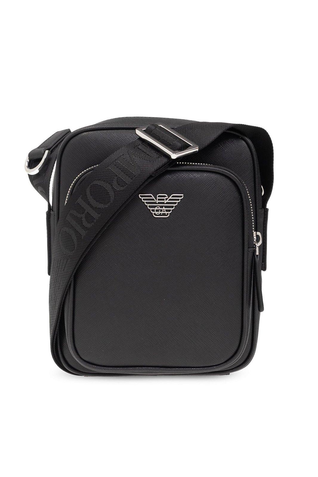 Shop Emporio Armani Sustainability Collection Bag In Black