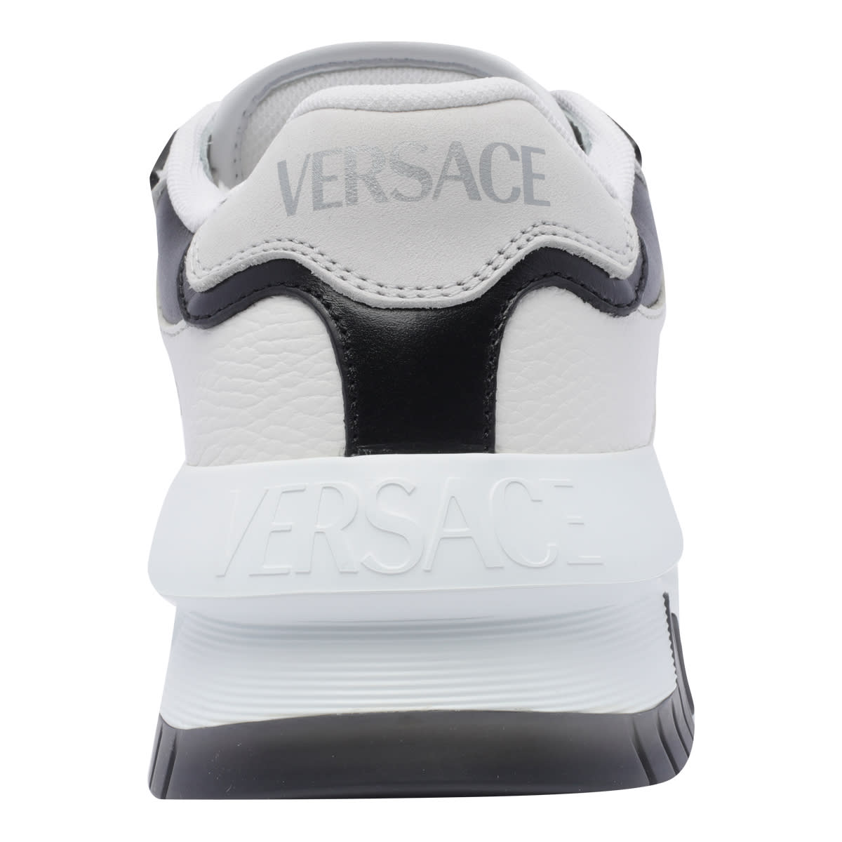 Shop Versace Odissea Sneakers In White