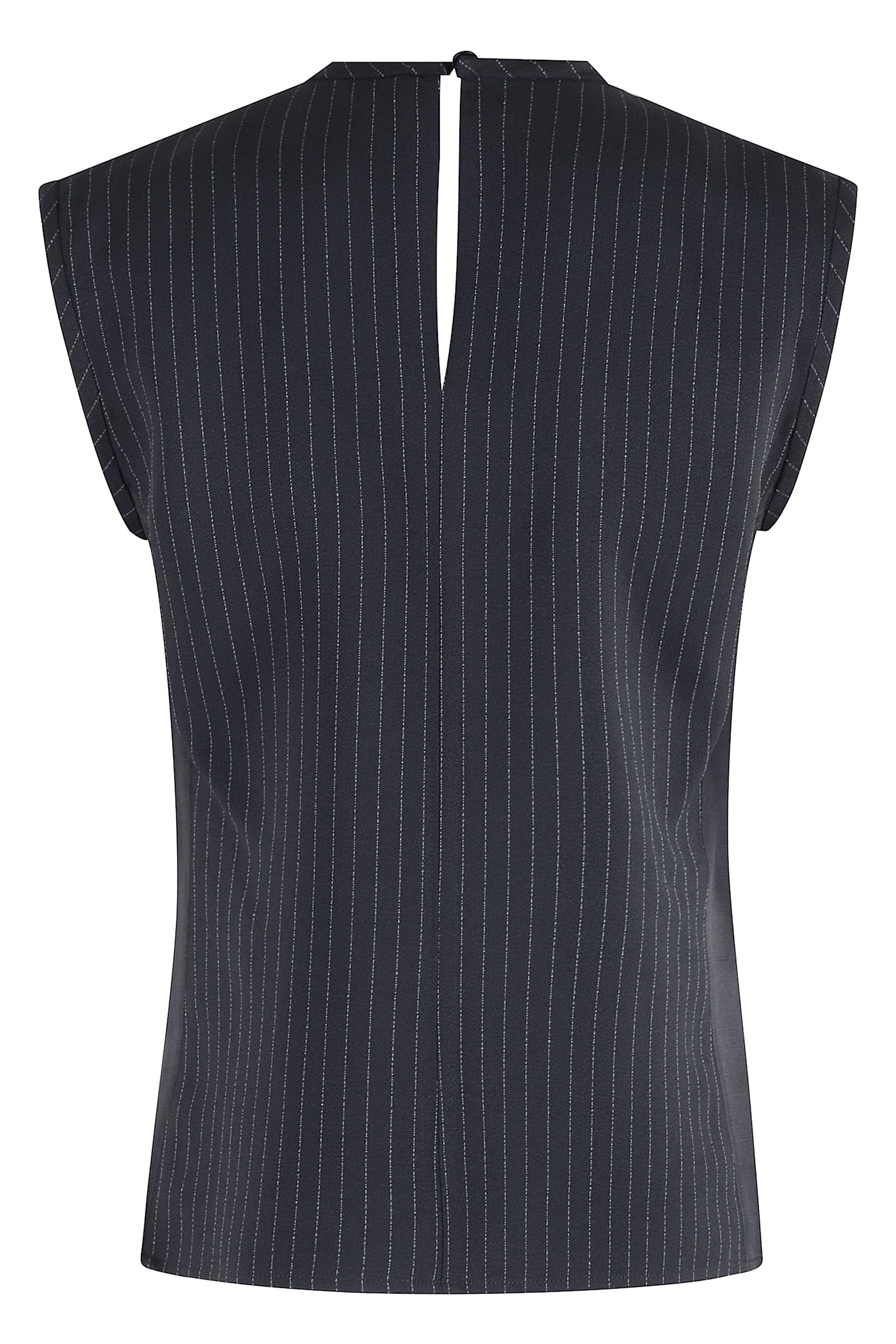 Tela Stripe-pattern Sleeveless Top In Black