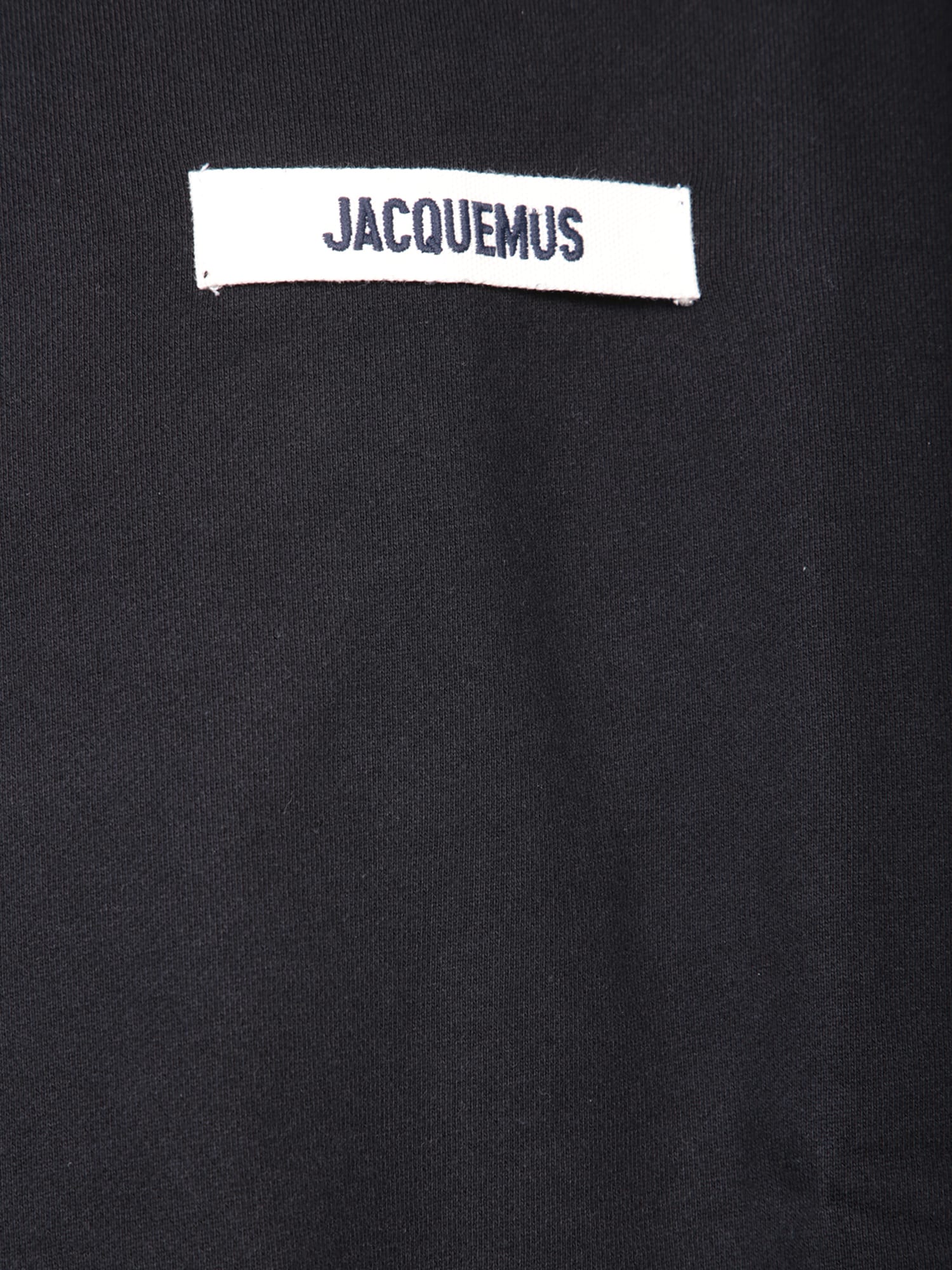 Shop Jacquemus Gros Grain Black Sweatshirt