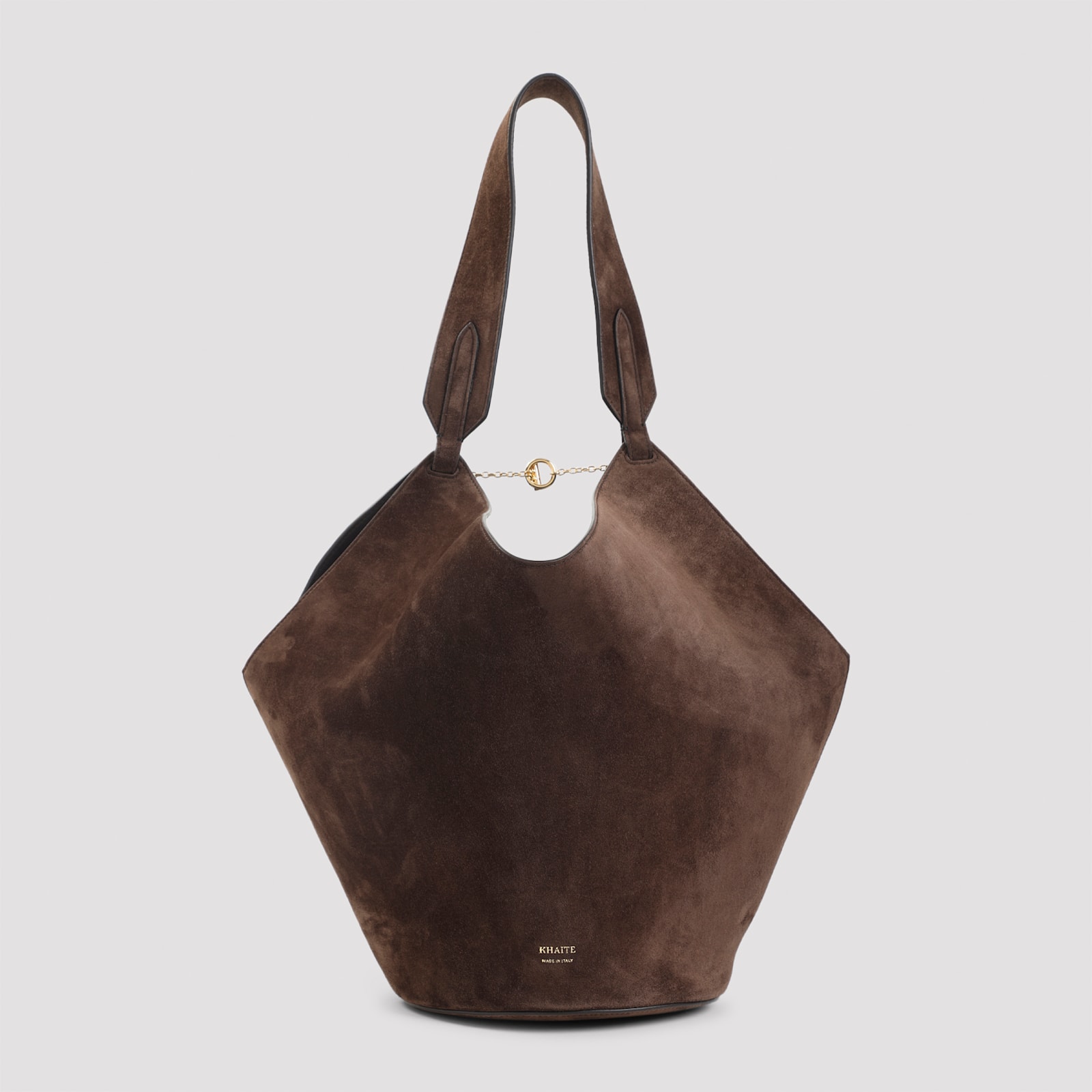 Khaite Lotus Small Tote In Brown