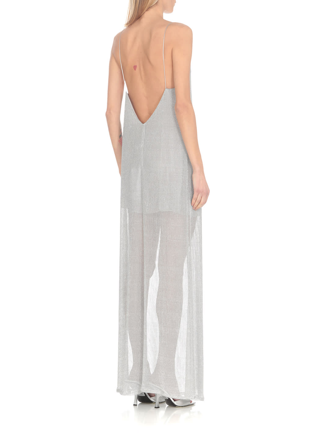 Shop The Nina Studio Artemide Dress In Silver