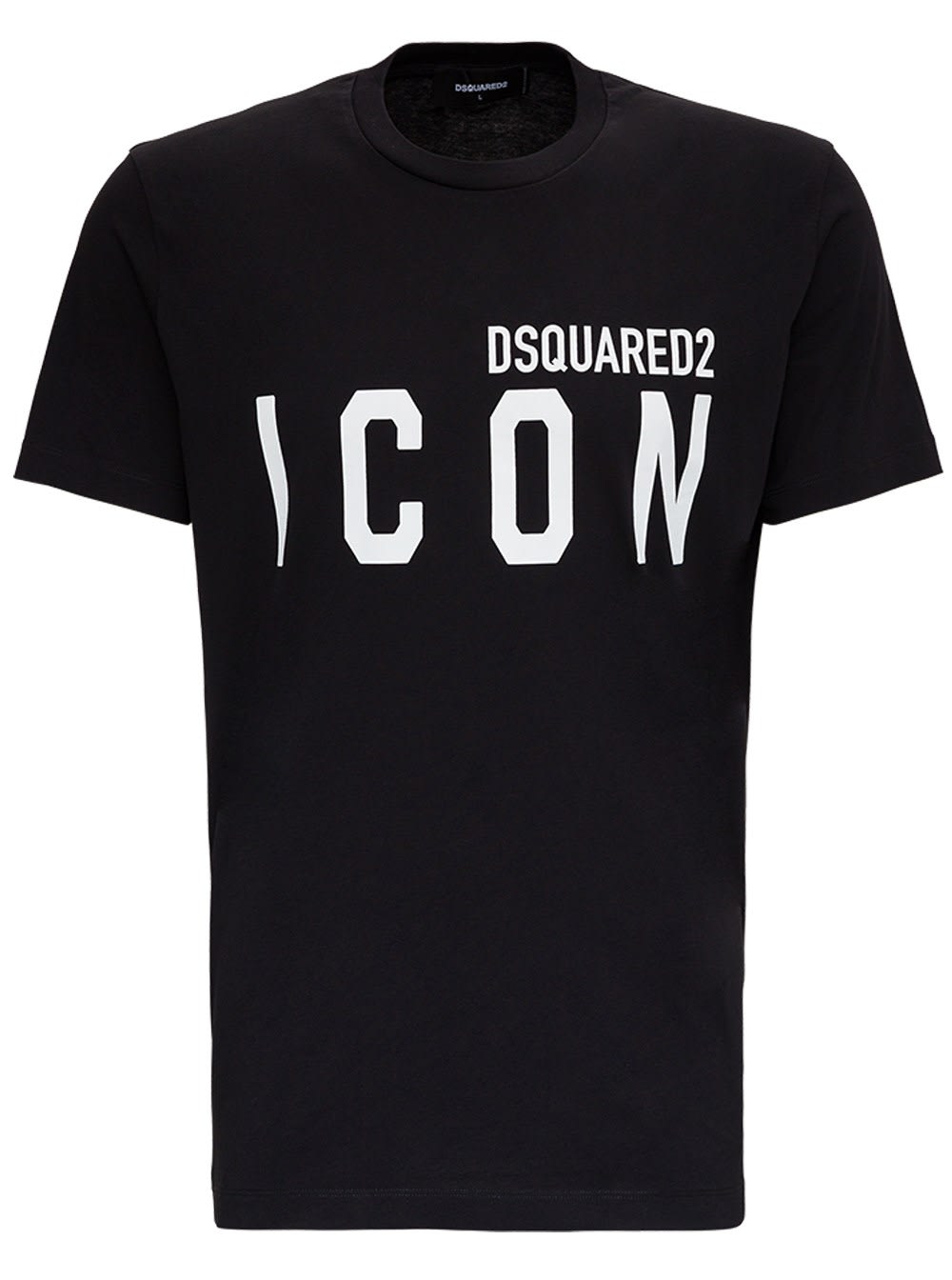 Click to view more detailed imagery on our partner's website Dsquared2 Icon Cotton T-shirt With Logo Print In Black