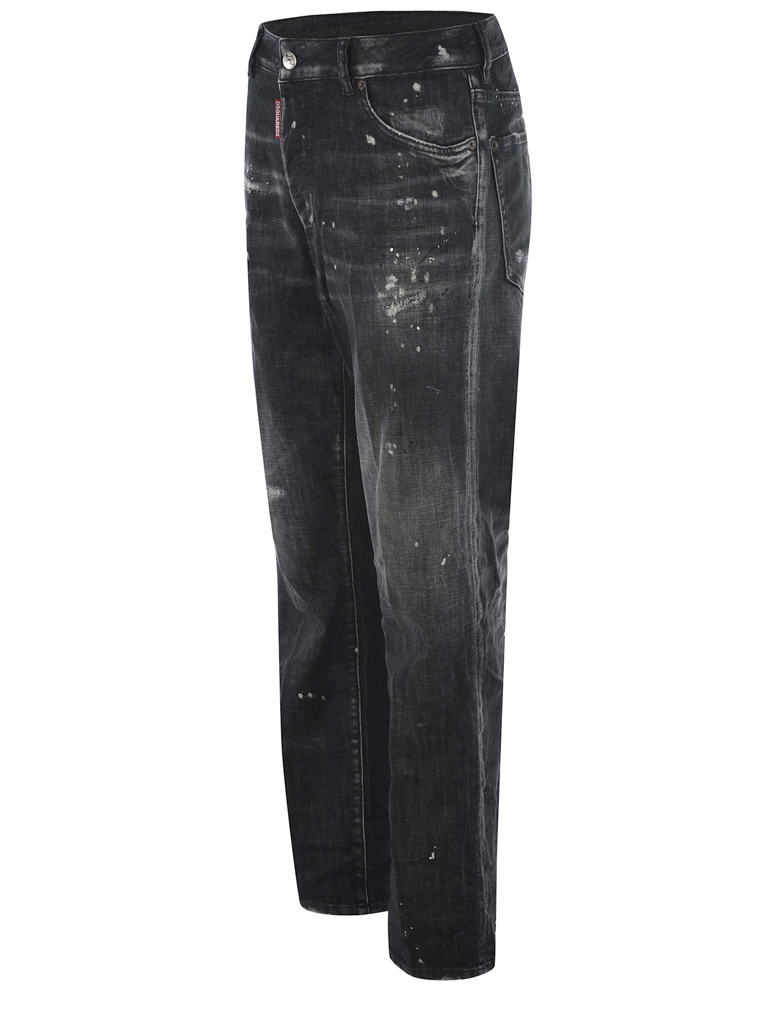 Shop Dsquared2 Jeans  Boston Made Of Denim In Denim Nero