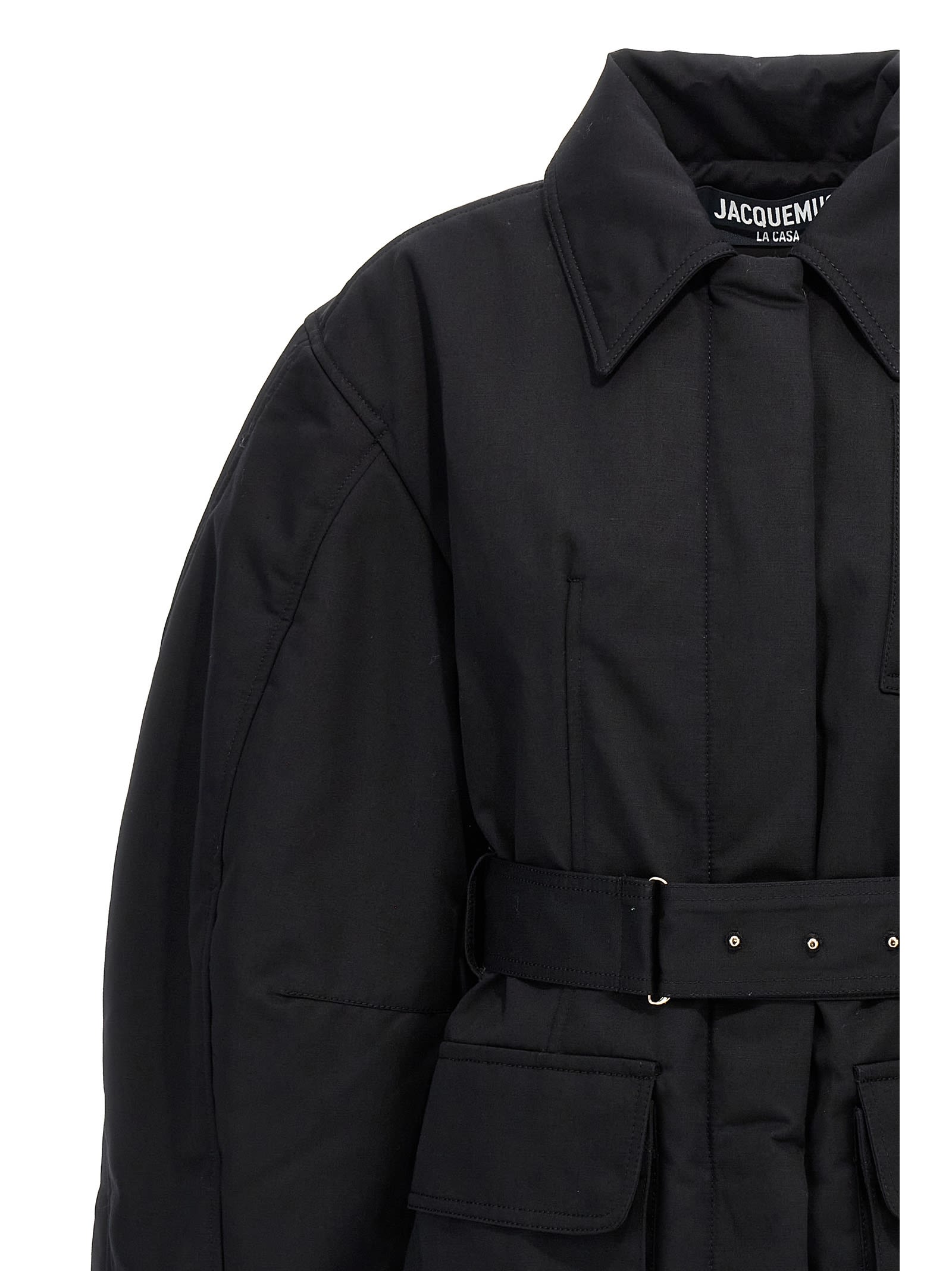 Shop Jacquemus Le Blouson Bari Jacket In Black