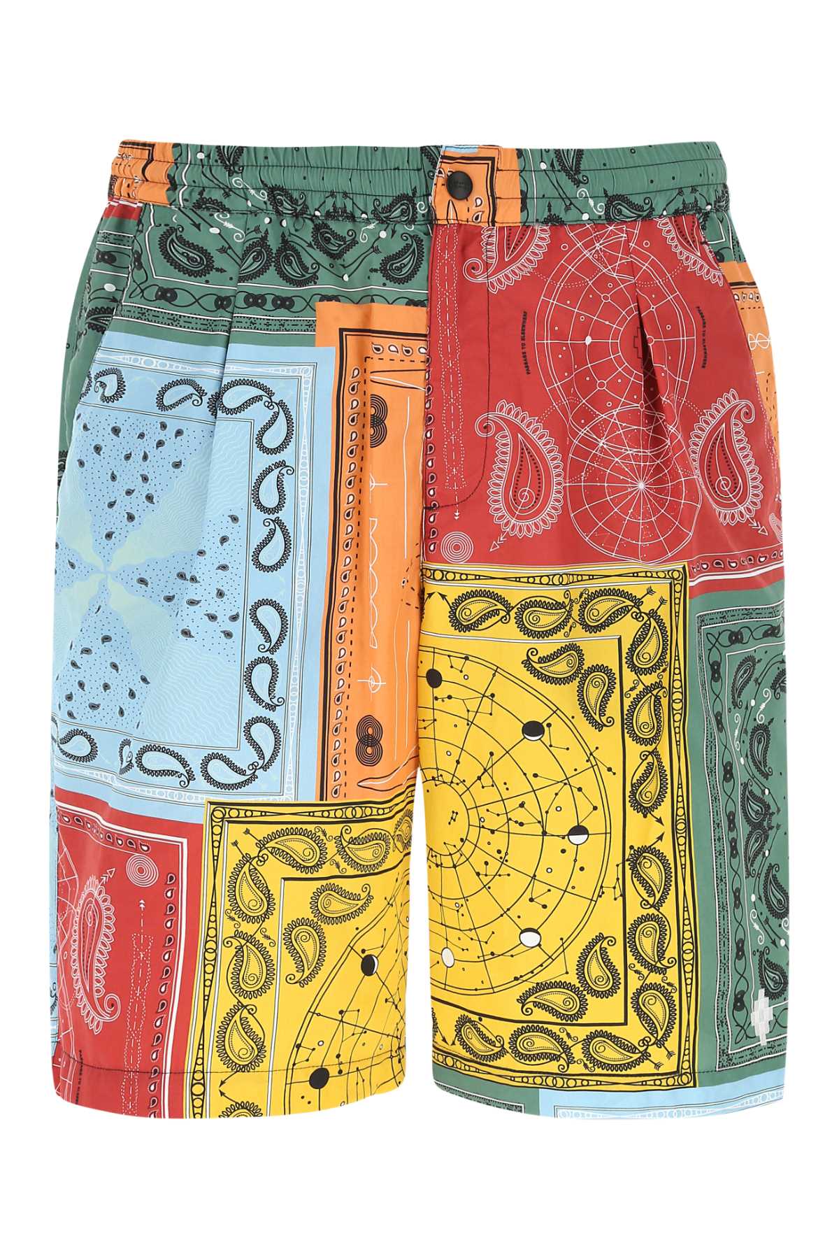 Printed Nylon Bermuda Shorts
