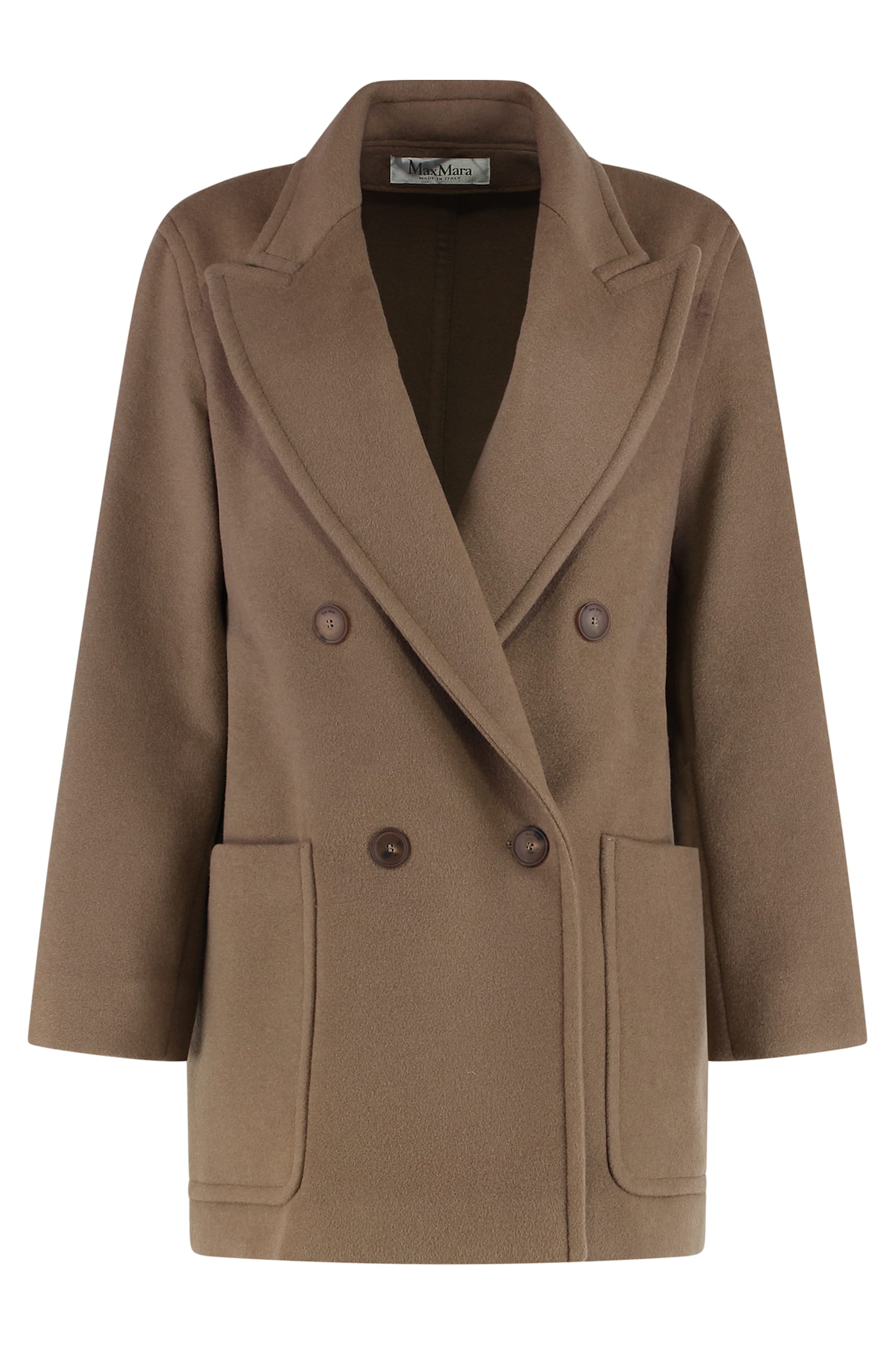 Max Mara Deletta Wool And Cashmere Coat In Brown