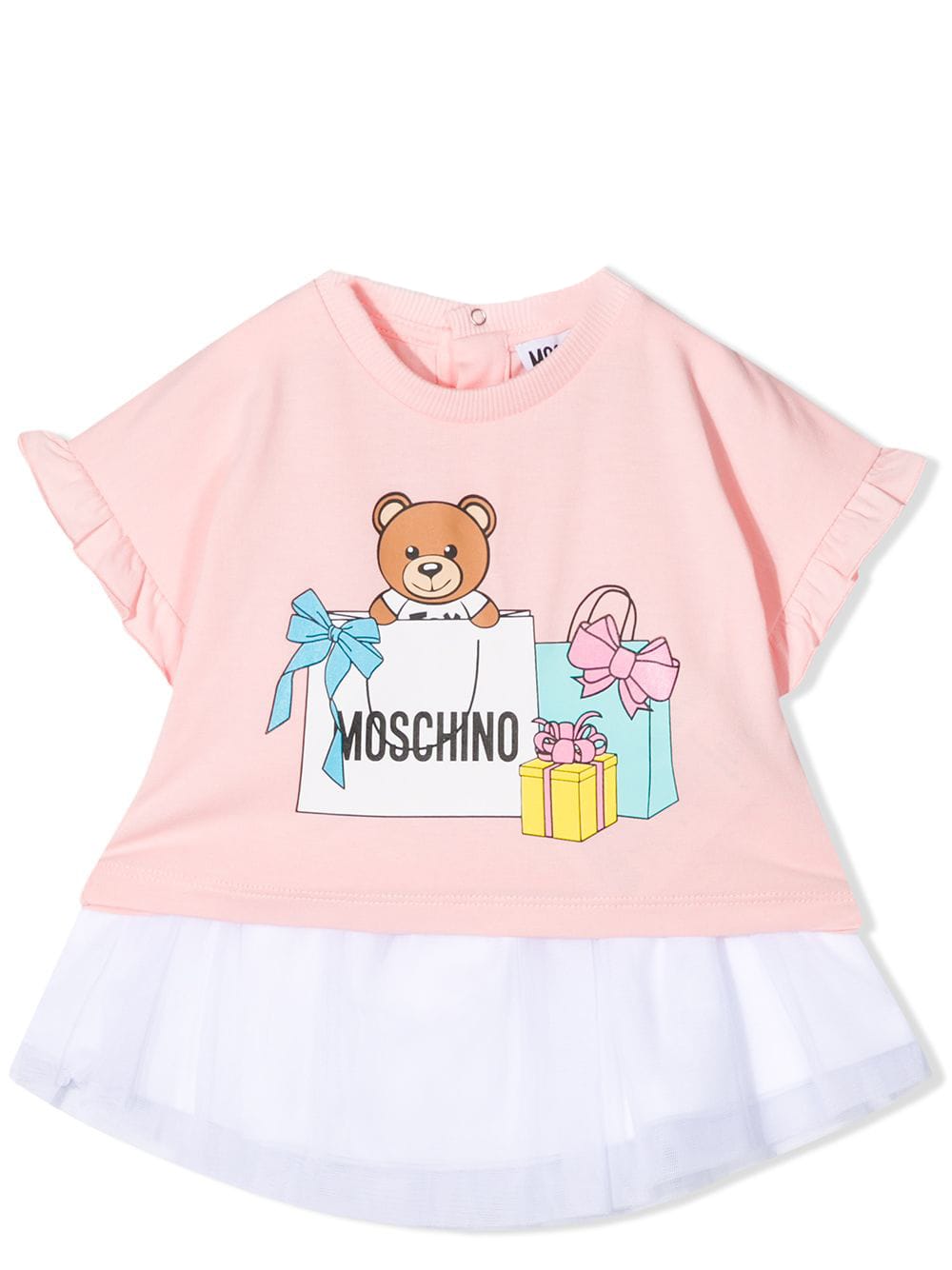 MOSCHINO SET TOP AND SKIRT WITH PRINT,MDG00A LBA00 50209