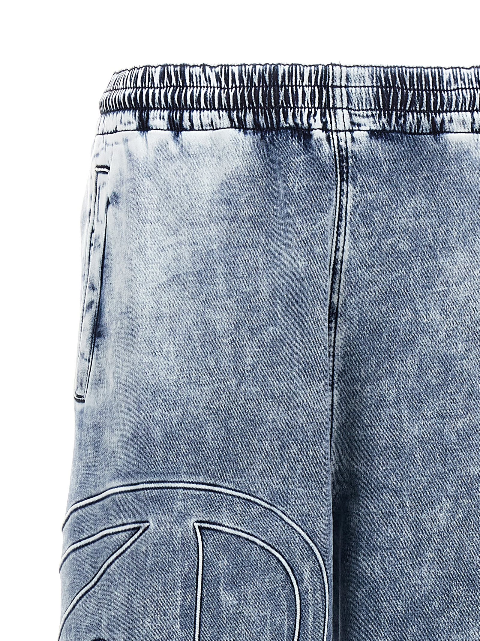 Shop Diesel D-lab Track Jeans In Light Blue