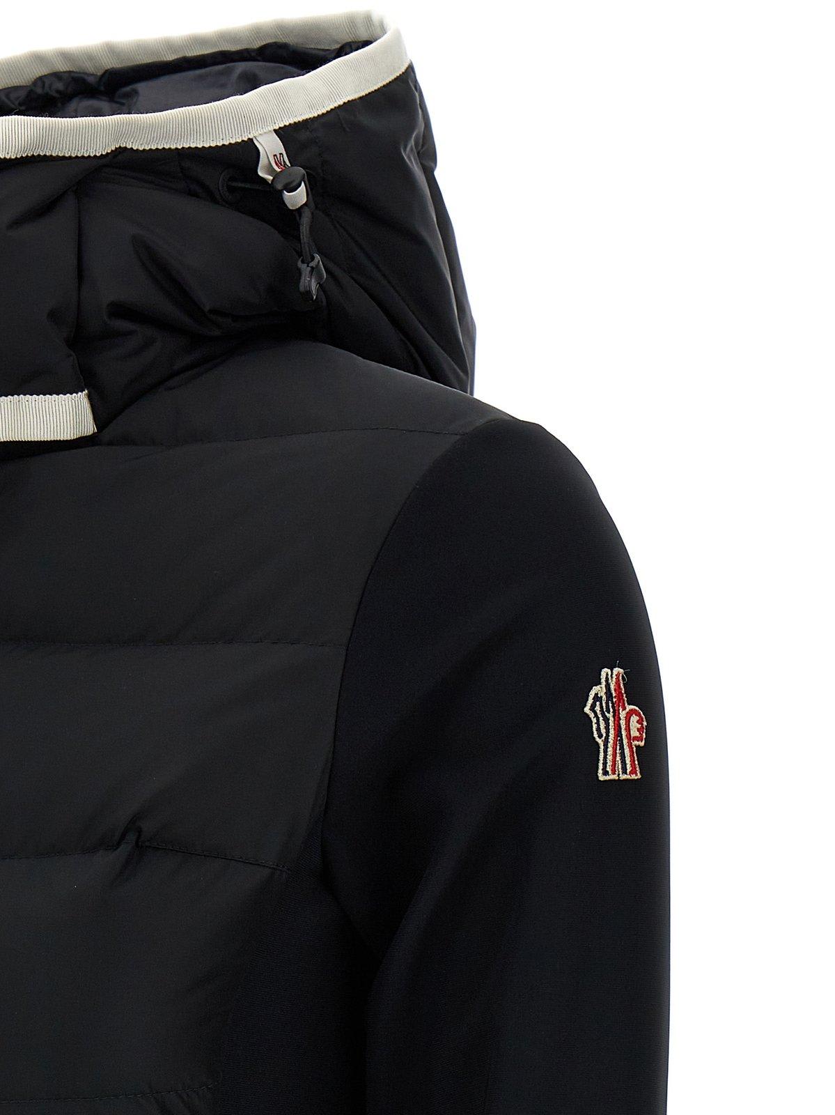 Shop Moncler Zip-up Padded Hoodie