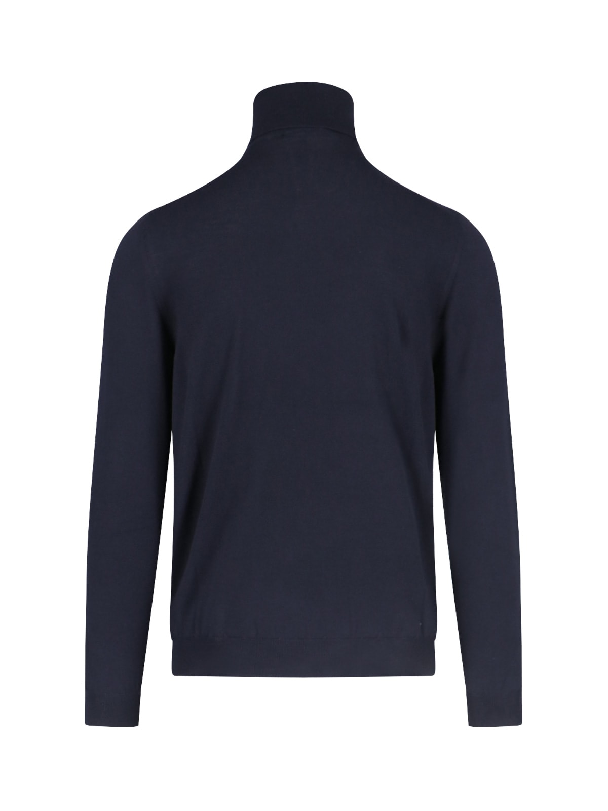 Shop Zanone Classic Turtleneck In Blue