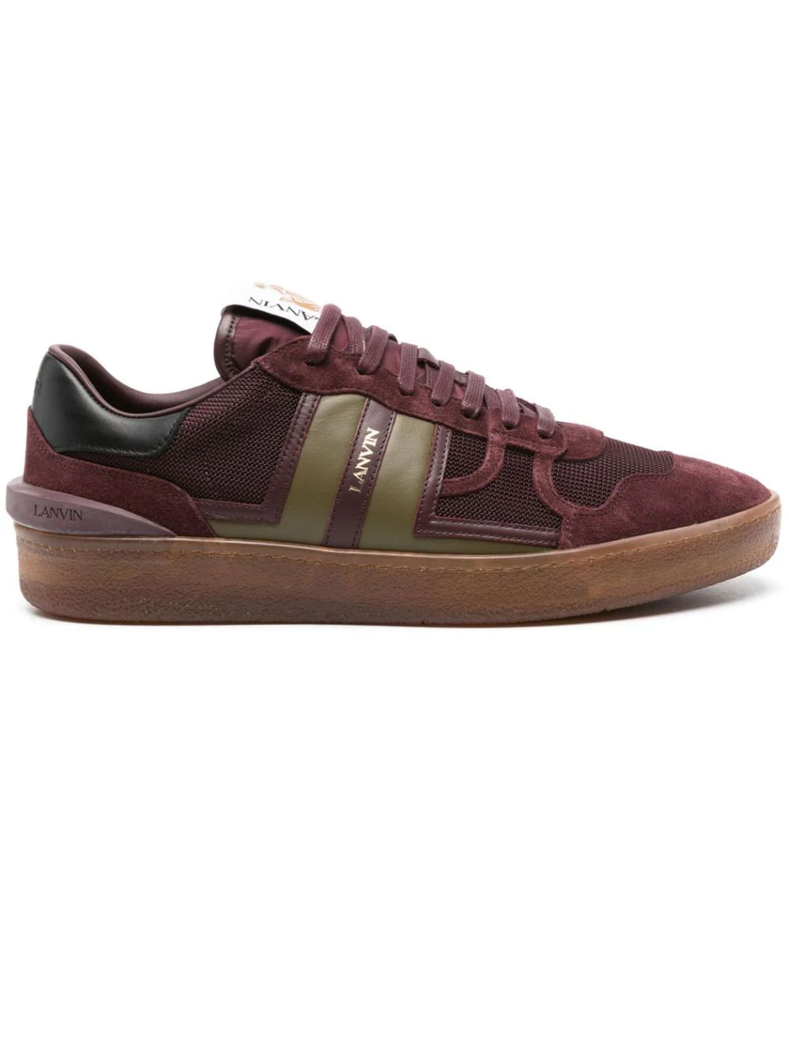 Shop Lanvin Sneakers Bordeaux