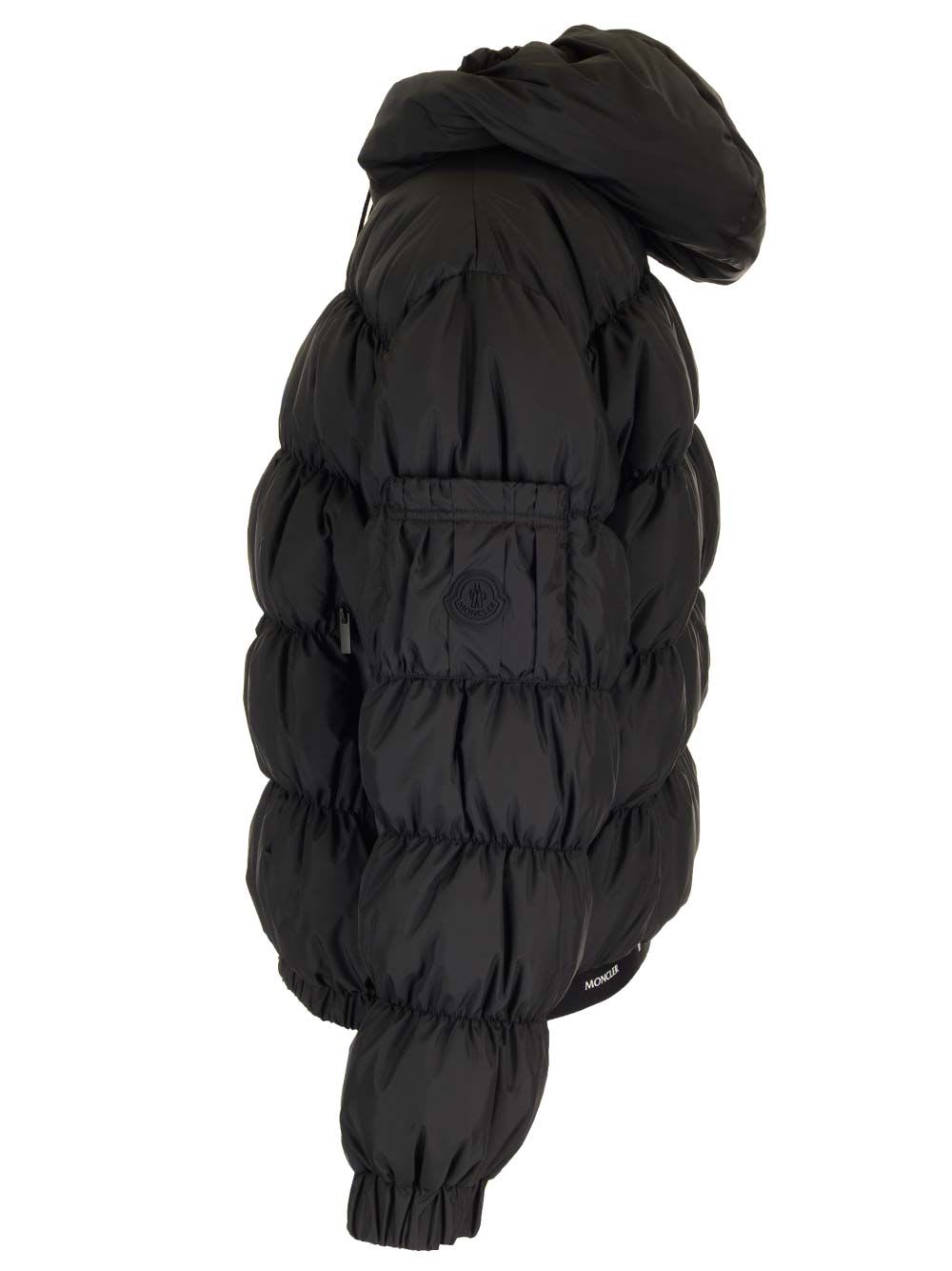 Shop Moncler Medonte Short Down Jacket In Black