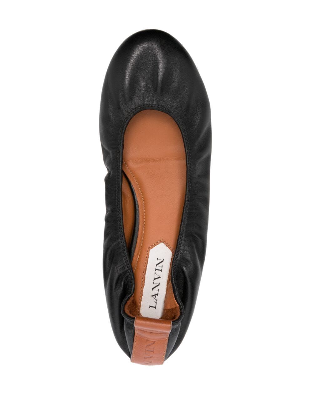 Shop Lanvin Ballerina Nappa In Black