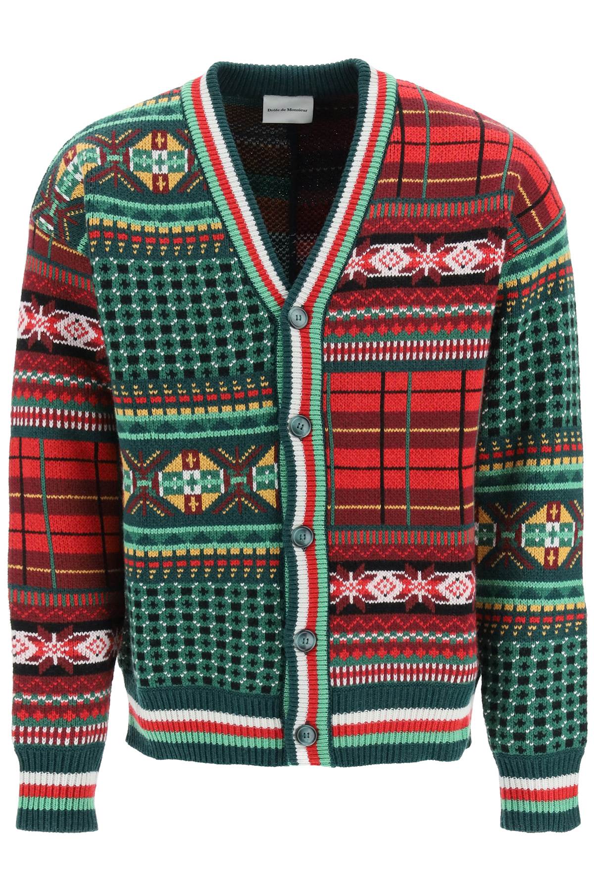 DRÔLE DE MONSIEUR LE CARDIGAN SANTA JACQUARD CARDIGAN