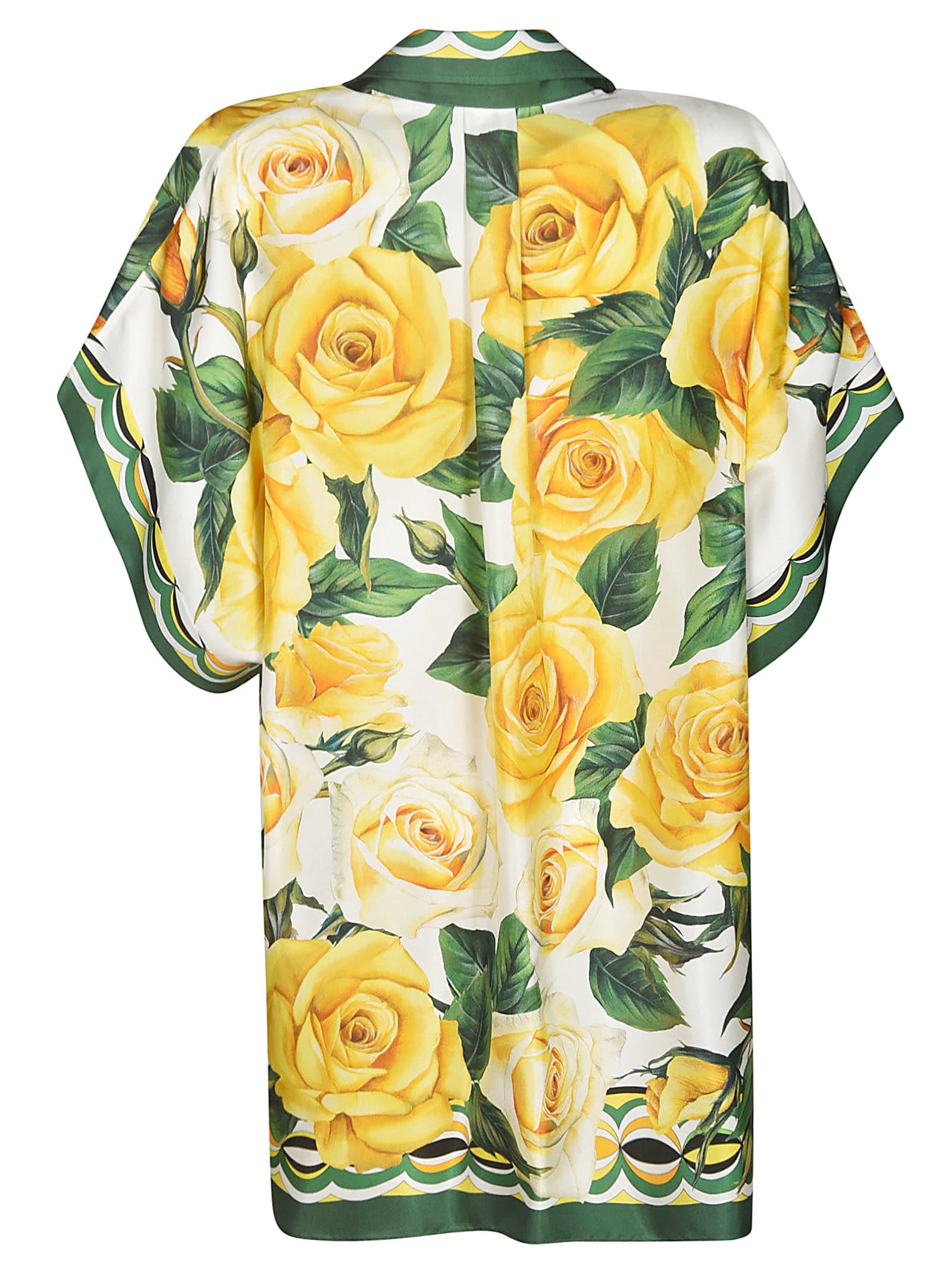 Shop Dolce & Gabbana Floral Oversized Shirt In Multicolor