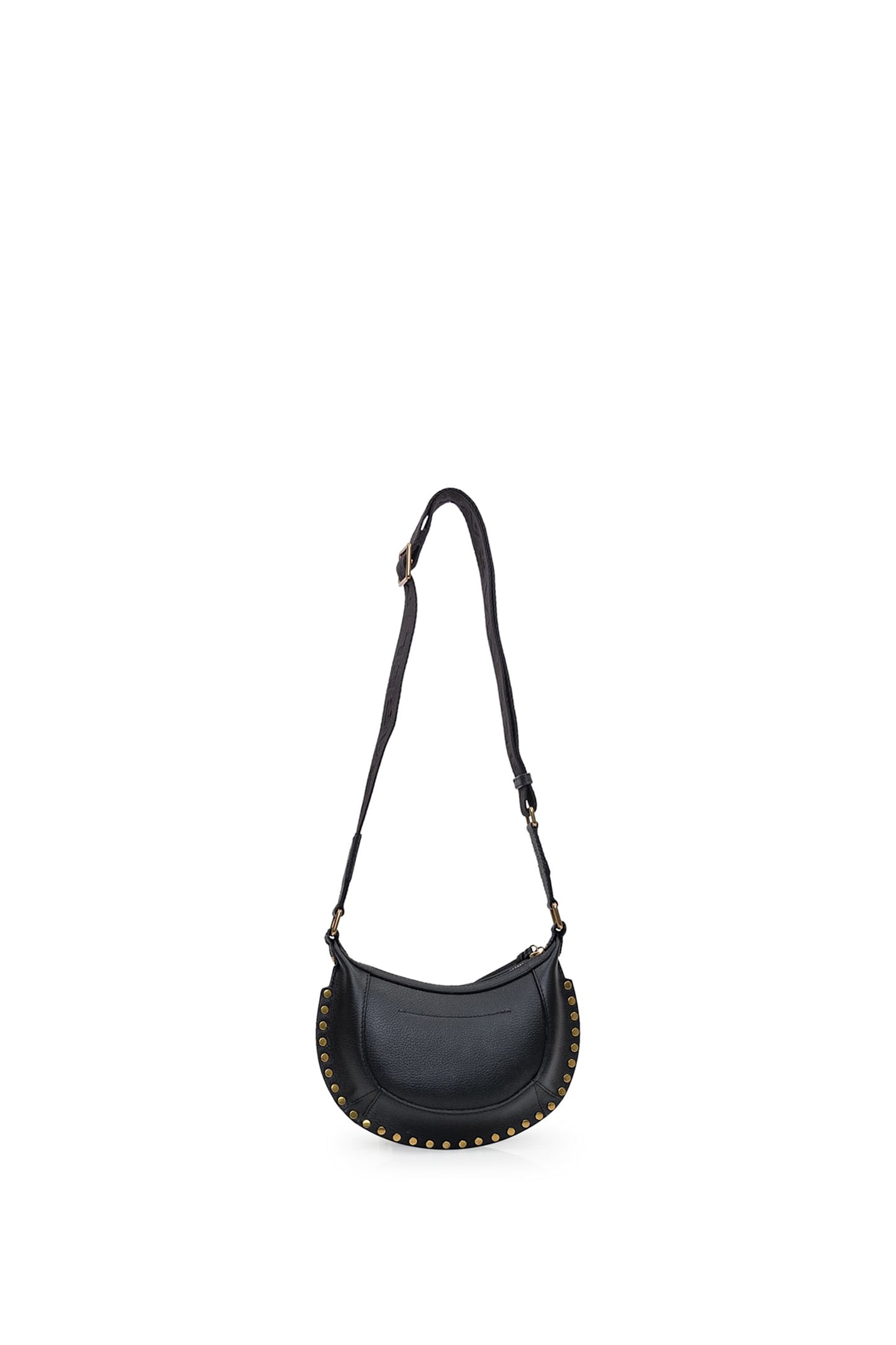 Shop Isabel Marant Mini Moon Shoulder Bag In Black