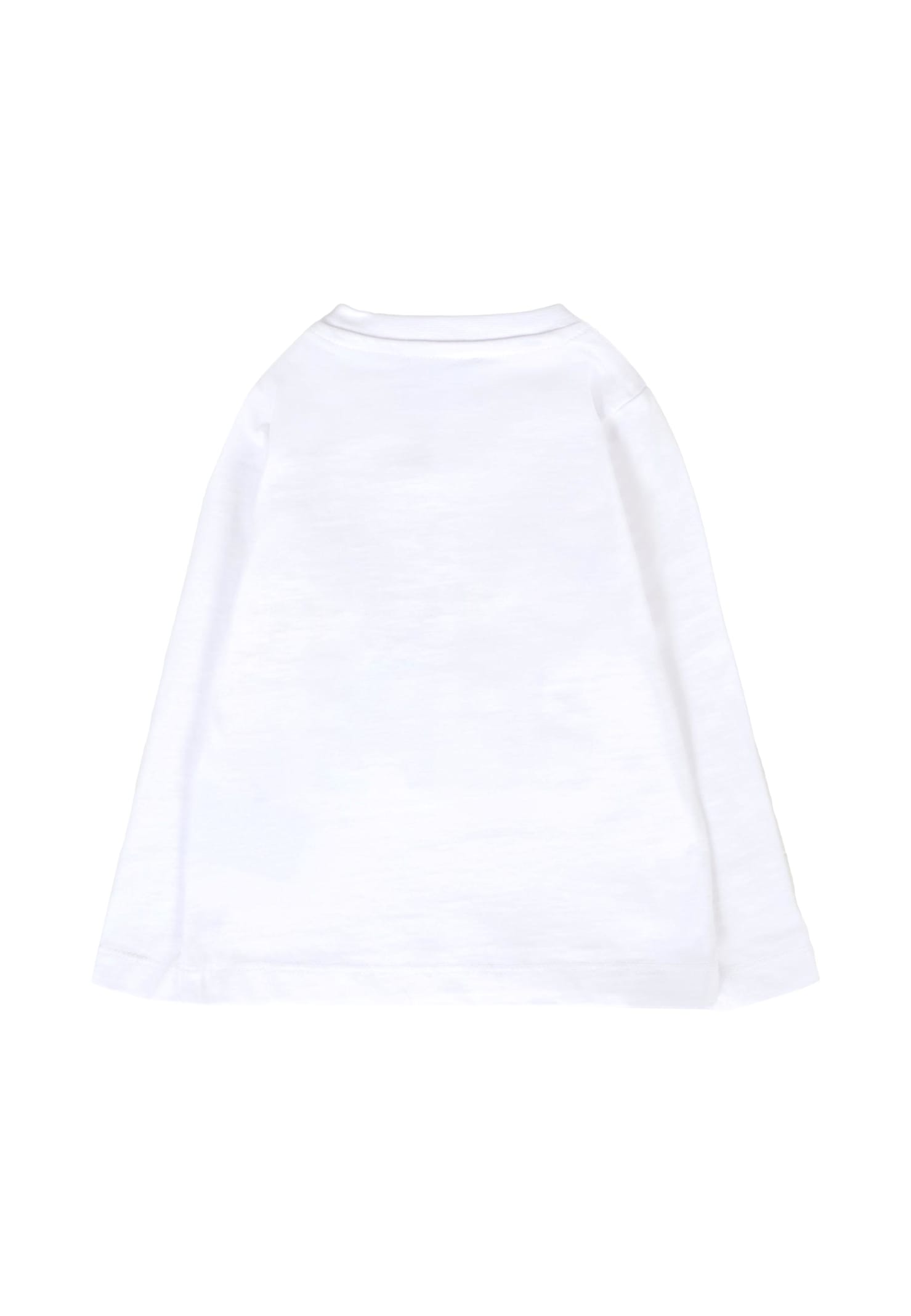 Richmond White T-shirt For Baby Girl With Logo In White