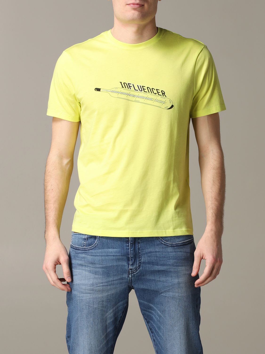 yellow armani t shirt