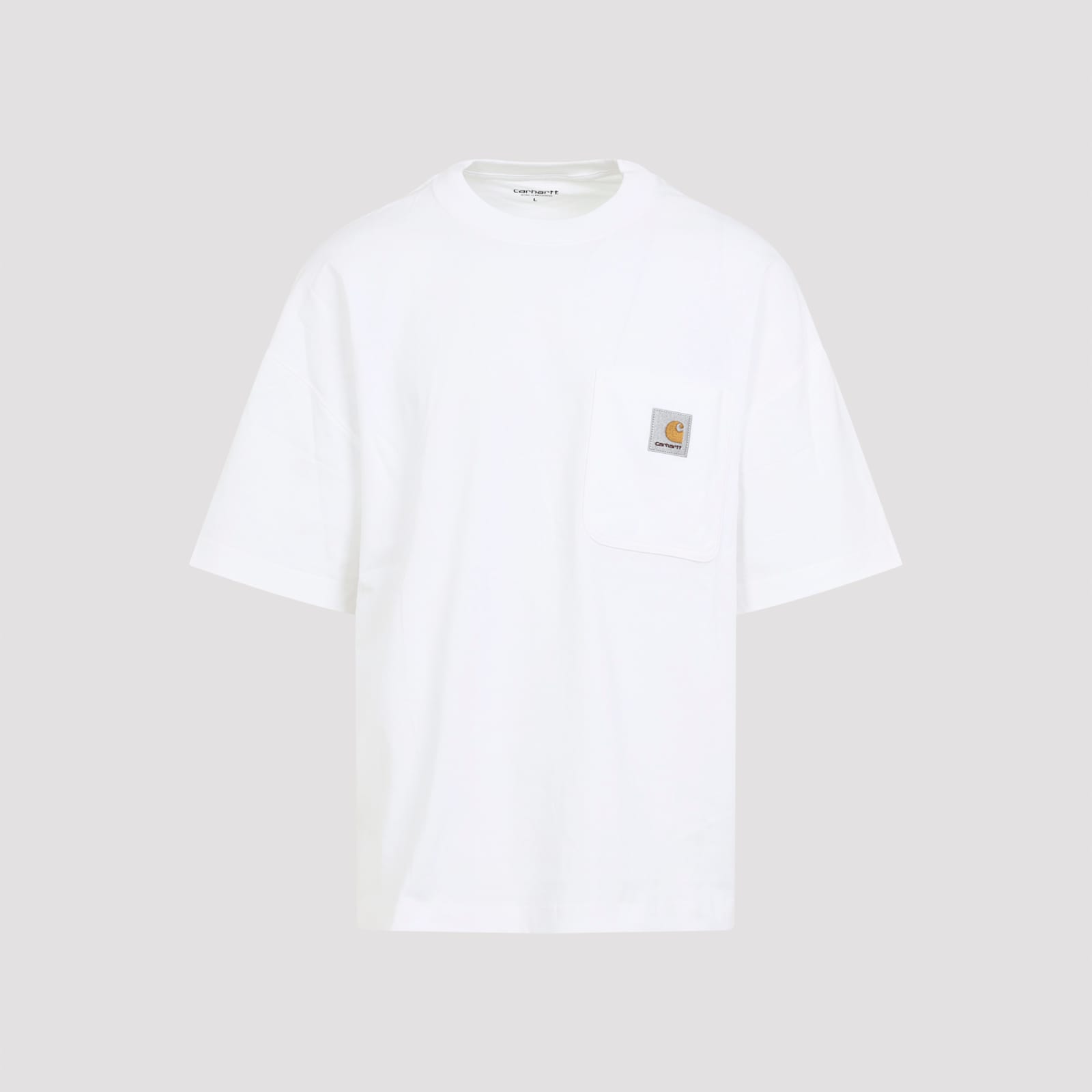 Carhartt Wip Cotton T-shirt With Logo Patch In White